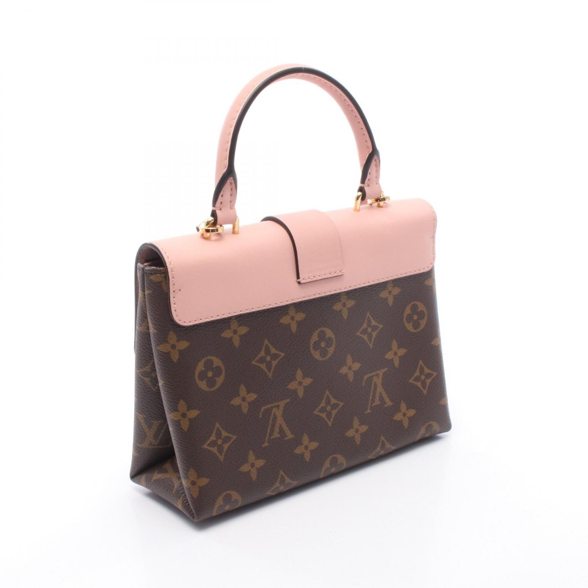 Louis Vuitton Brown Pink Rose Poudre Coated Canvas Leather Handbag (Pre-Owned)