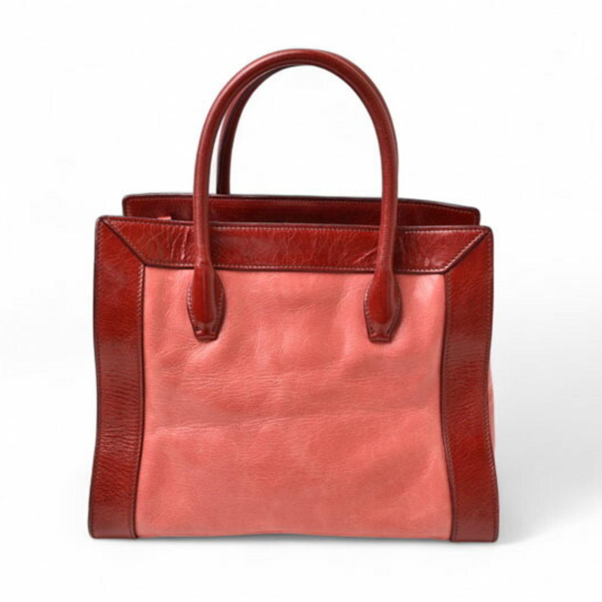 Miu Miu Leather Handbag Shoulder Bag Tote Bag (Pre-Owned)