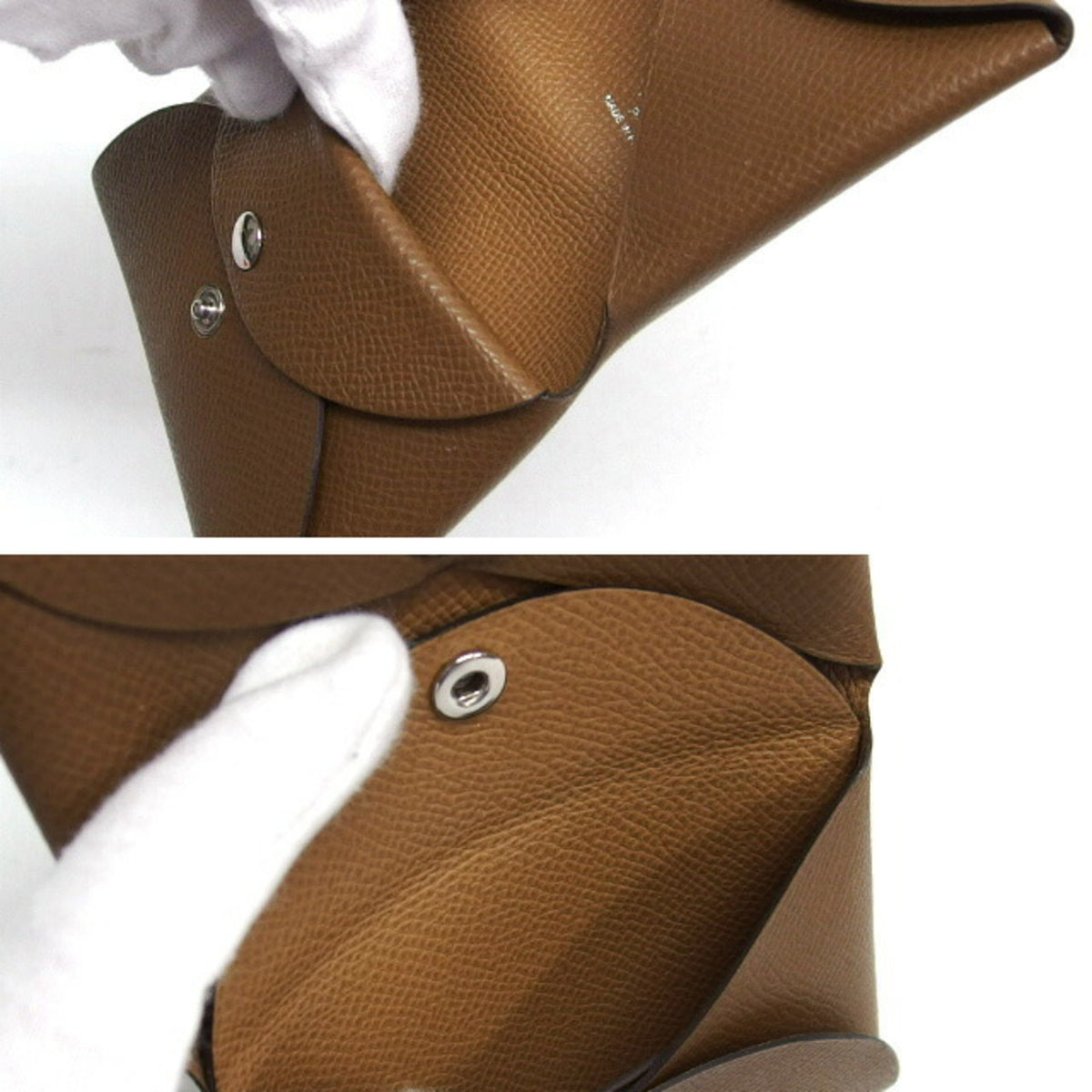 Hermes Brown Marron Epsom Leather Coin Purse/Coin Case (Pre-Owned)