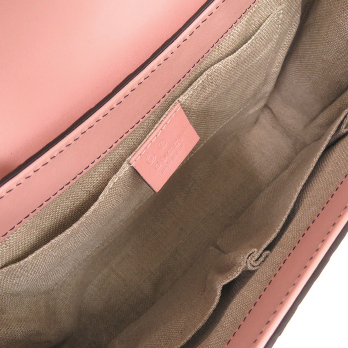 Gucci Pink Leather Shoulder Bag (Pre-Owned)