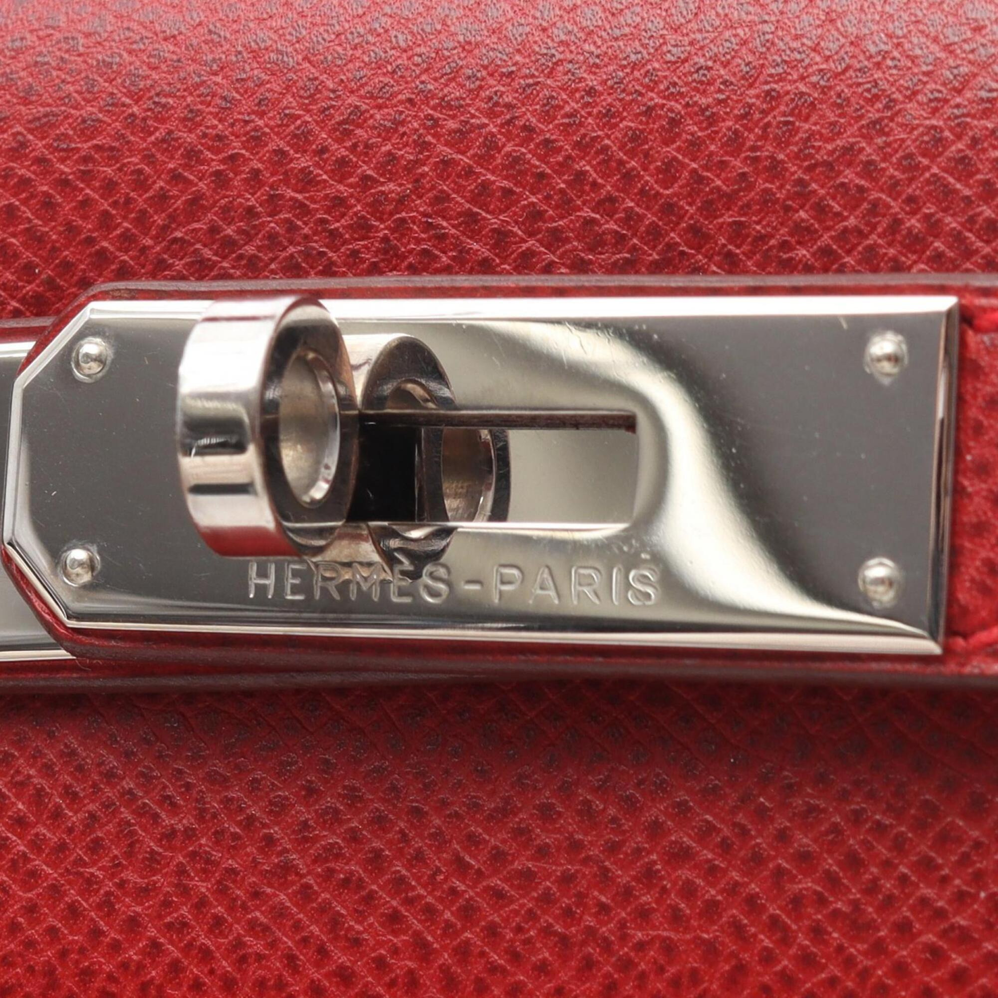 Hermes Red Color Epsom Leather Handbag (Pre-Owned)