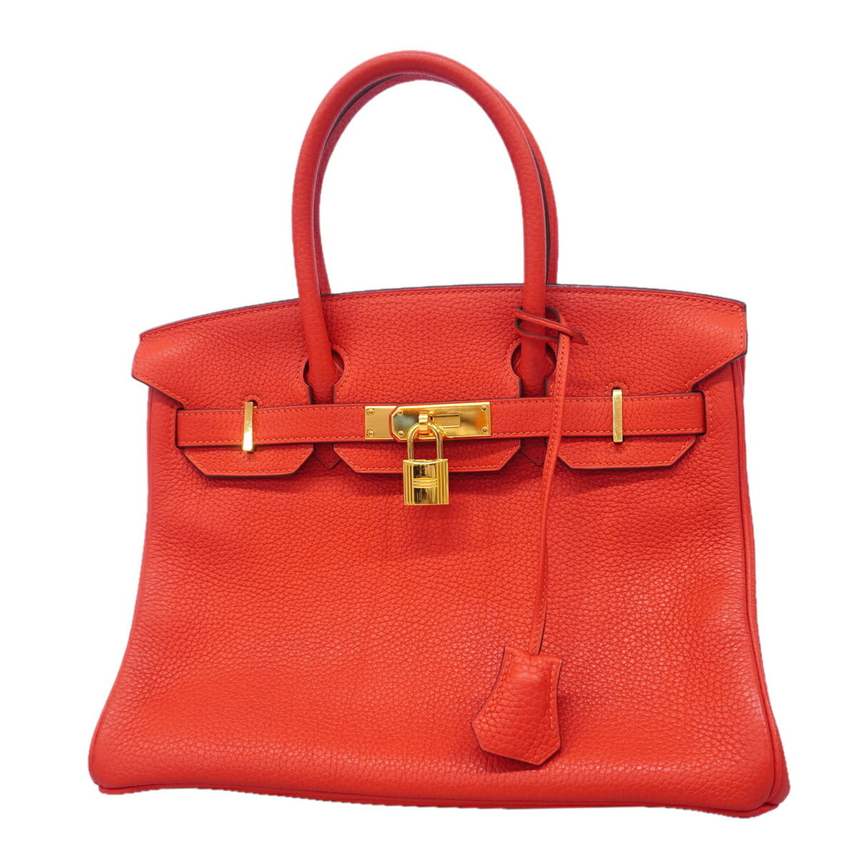 Hermes Red Color Togo Leather Handbag (Pre-Owned)