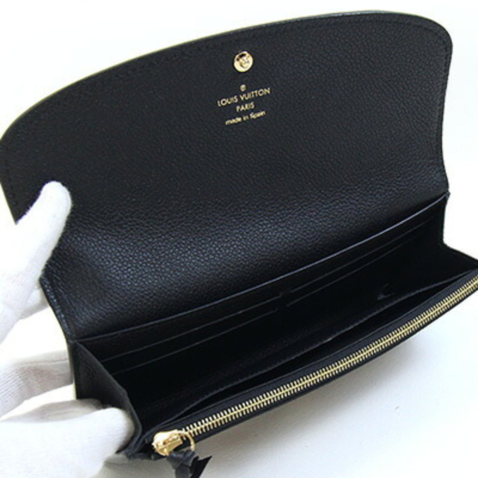 Louis Vuitton Bicolor Black Monogram Monogram Empreinte Long Wallet (Bi-Fold) (Pre-Owned)