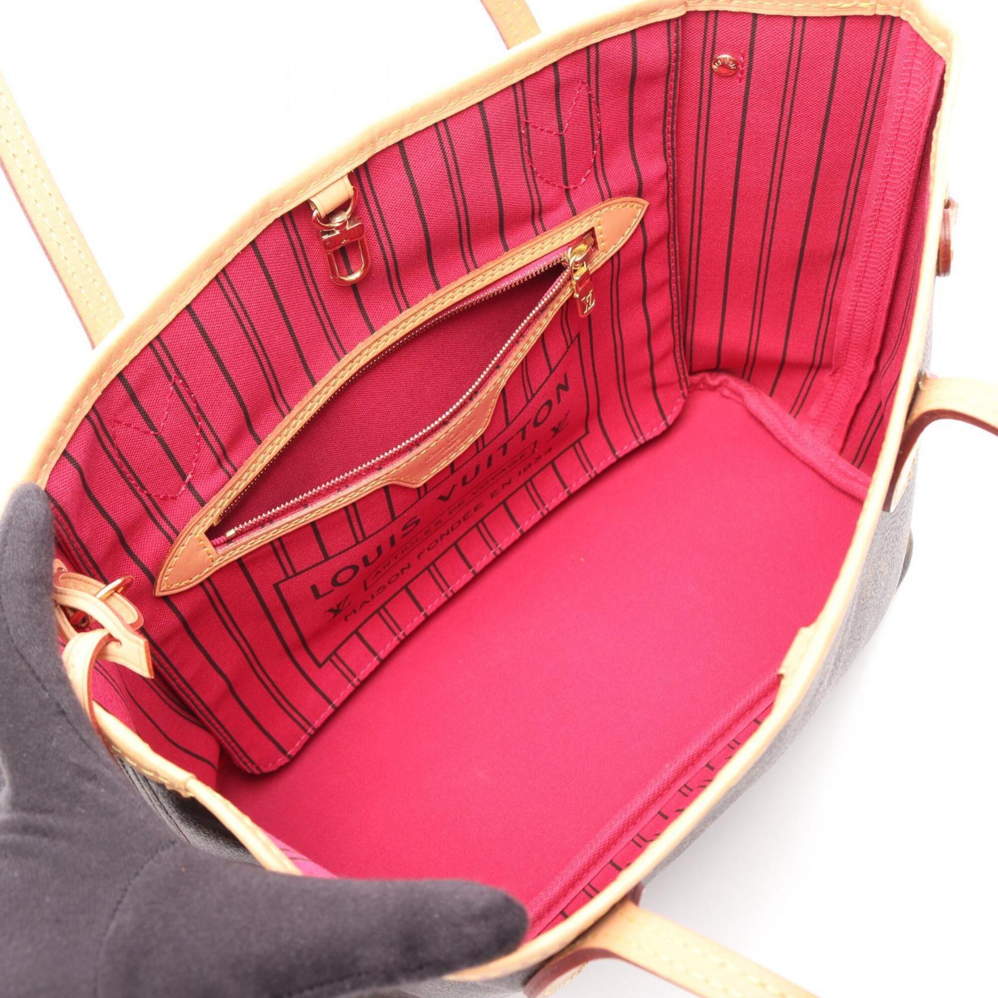 Louis Vuitton Brown Coated Canvas Pvc Monogram Leather Handbag Tote Bag (Pre-Owned)