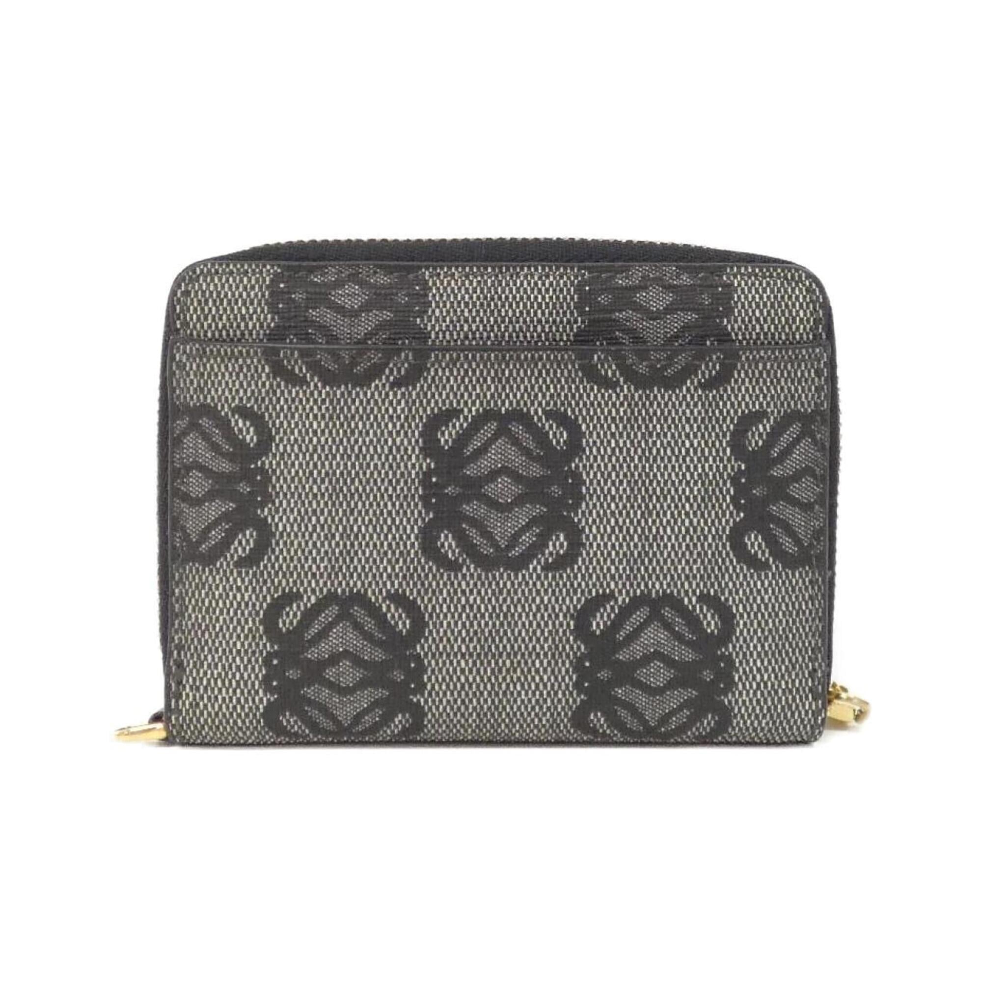 Loewe Black Coated Canvas Coin Purse/Coin Case (Pre-Owned)