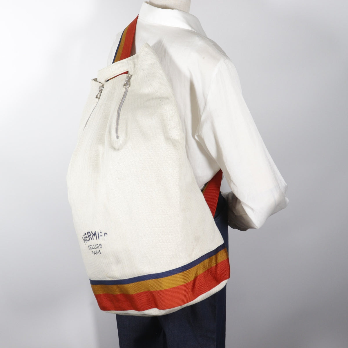 Hermes Beige Toile H Shoulder Bag (Pre-Owned)