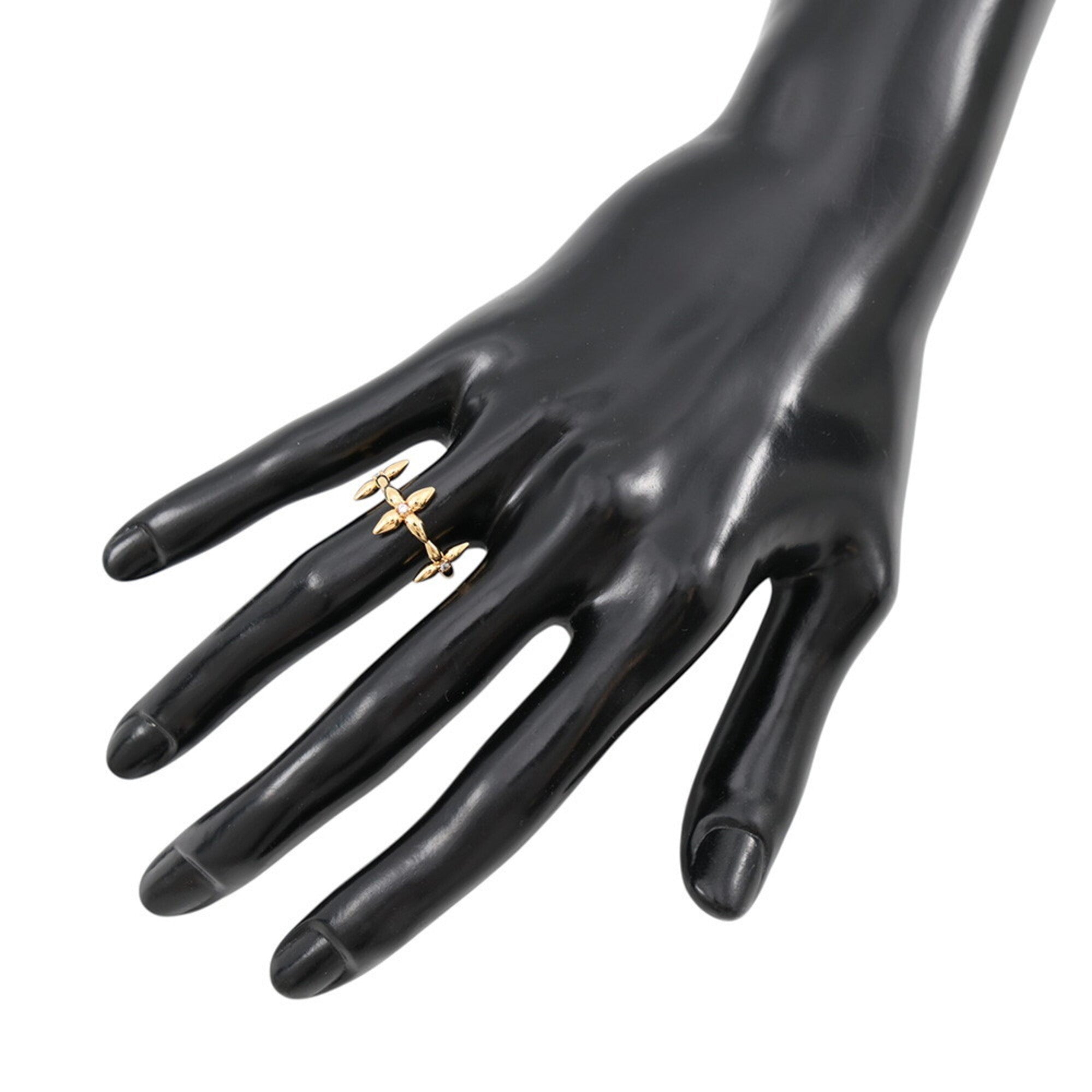 Louis Vuitton Gold Metal Band Ring (Pre-Owned)