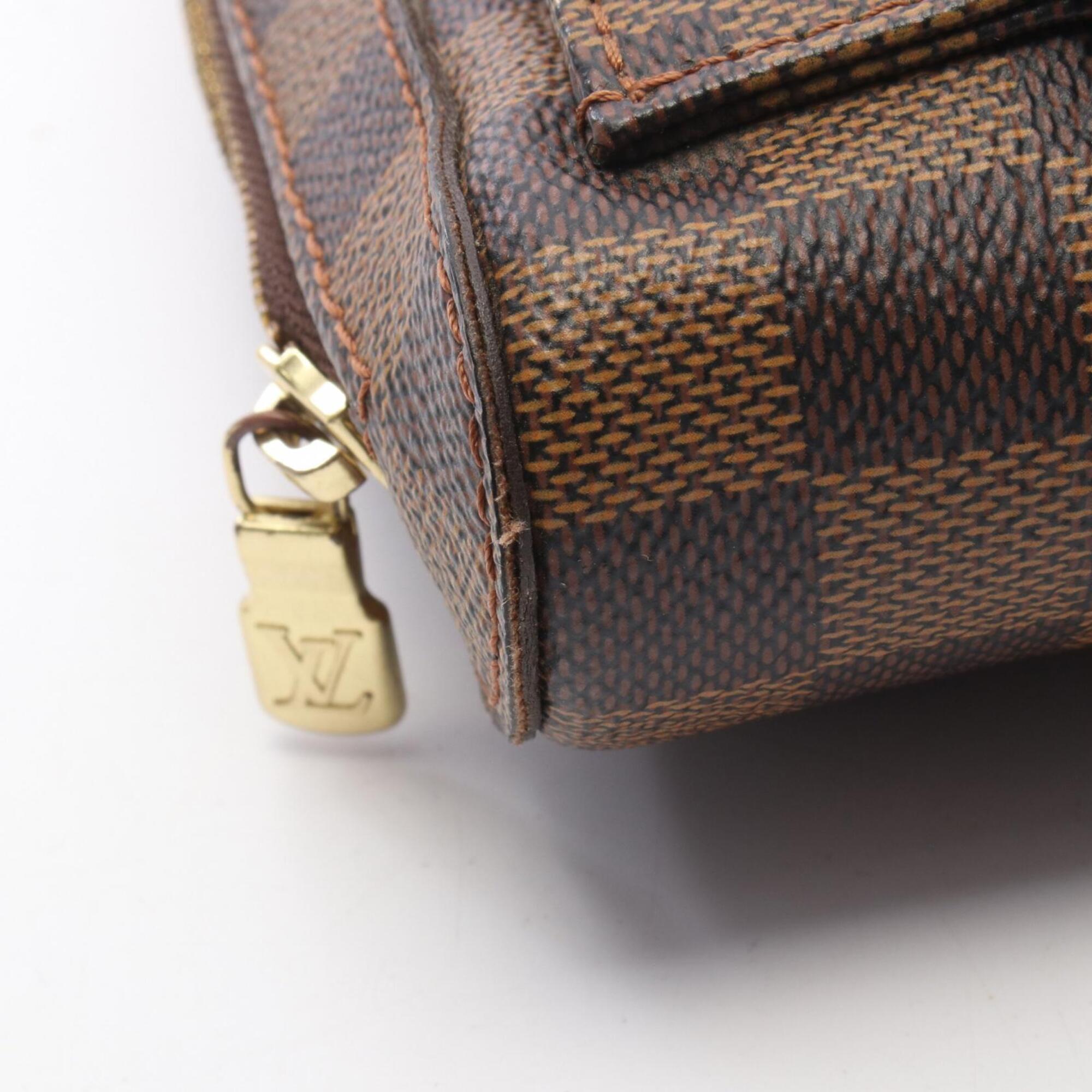 Louis Vuitton Brown Coated Canvas Fanny Pack Handbag (Pre-Owned)