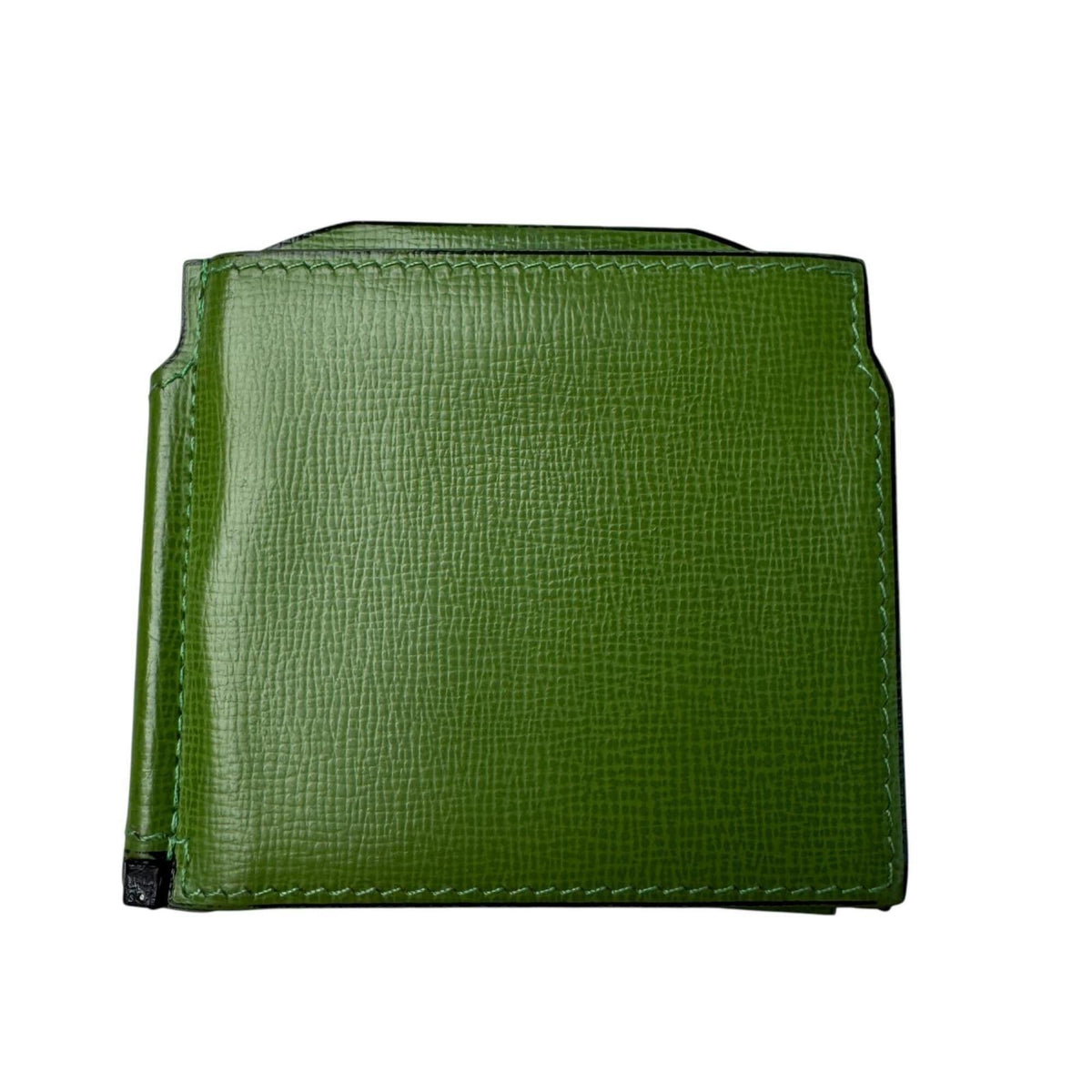Valextra Glass Green Leather Money Clip (Pre-Owned)