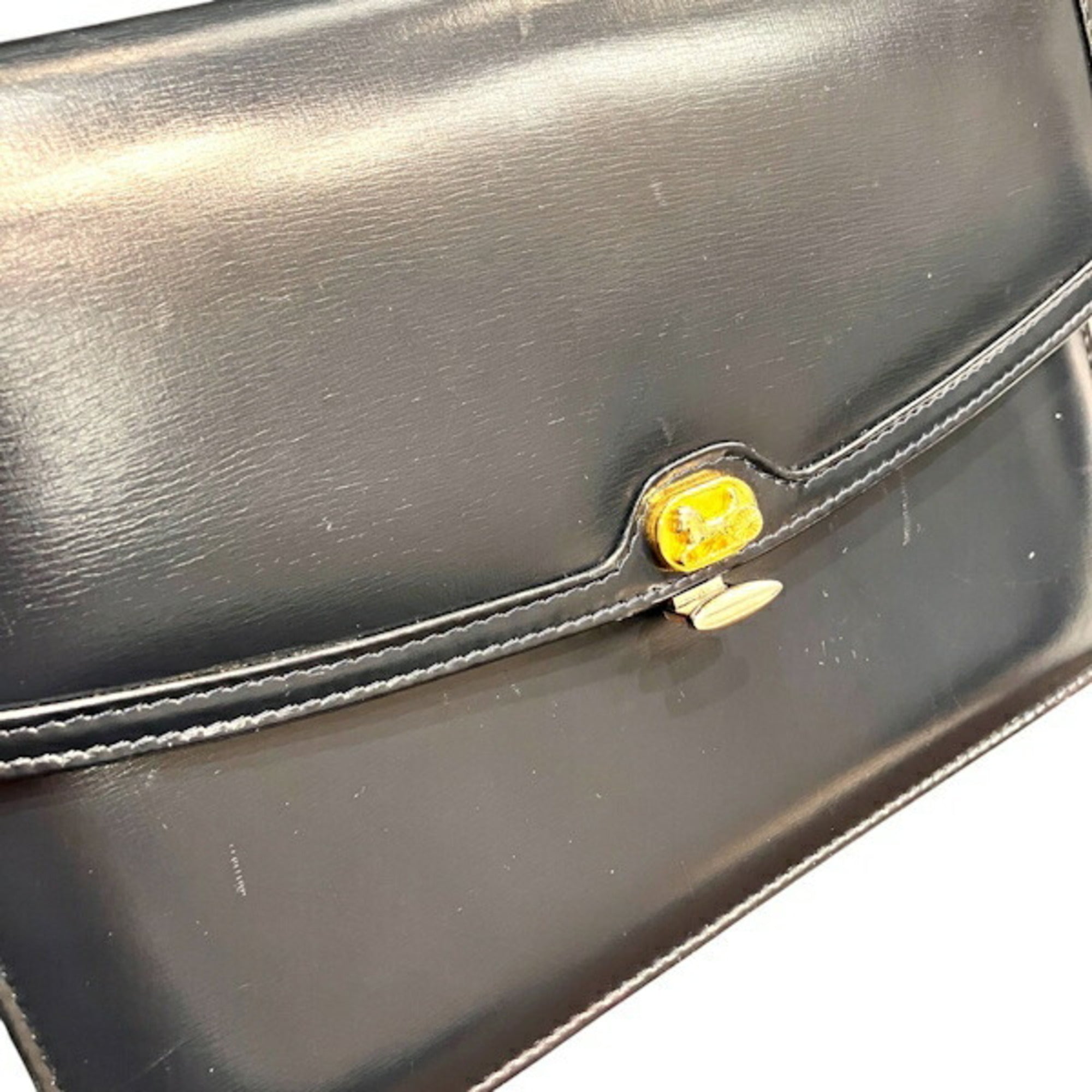 Celine Navy Leather Shoulder Bag (Pre-Owned)