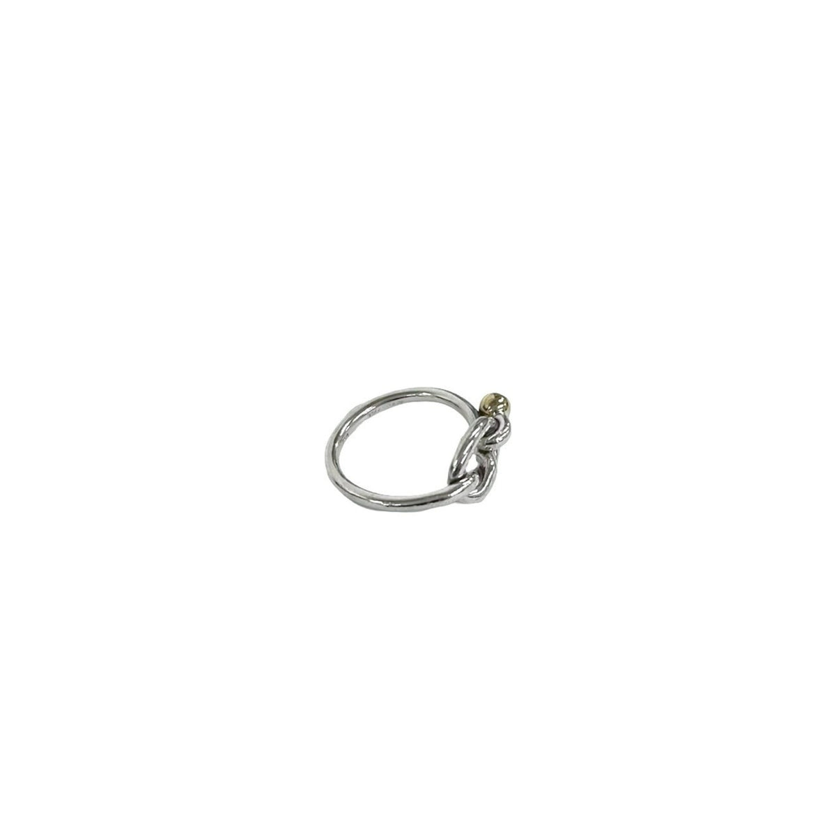 Tiffany Gold Silver Yellow Gold (18K) Silver 925 Band Ring (Pre-Owned)