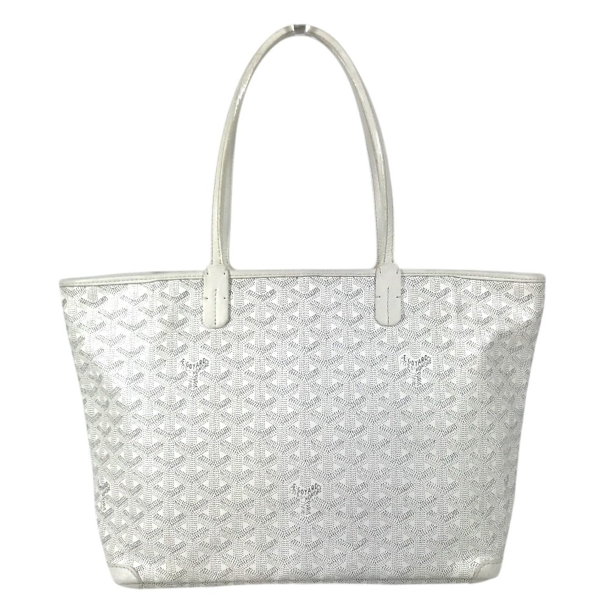 Goyard White Pvc Leather Shoulder Bag Tote Bag (Pre-Owned)