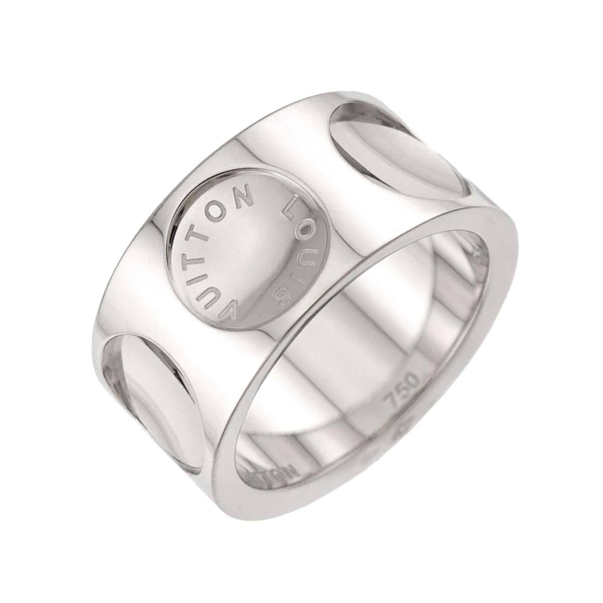 Louis Vuitton White Gold (18K) Band Ring (Pre-Owned)