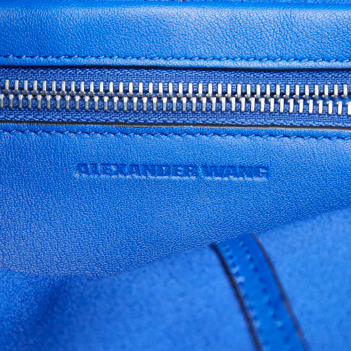 Alexander Wang Blue Leather Handbag Shoulder Bag (Pre-Owned)