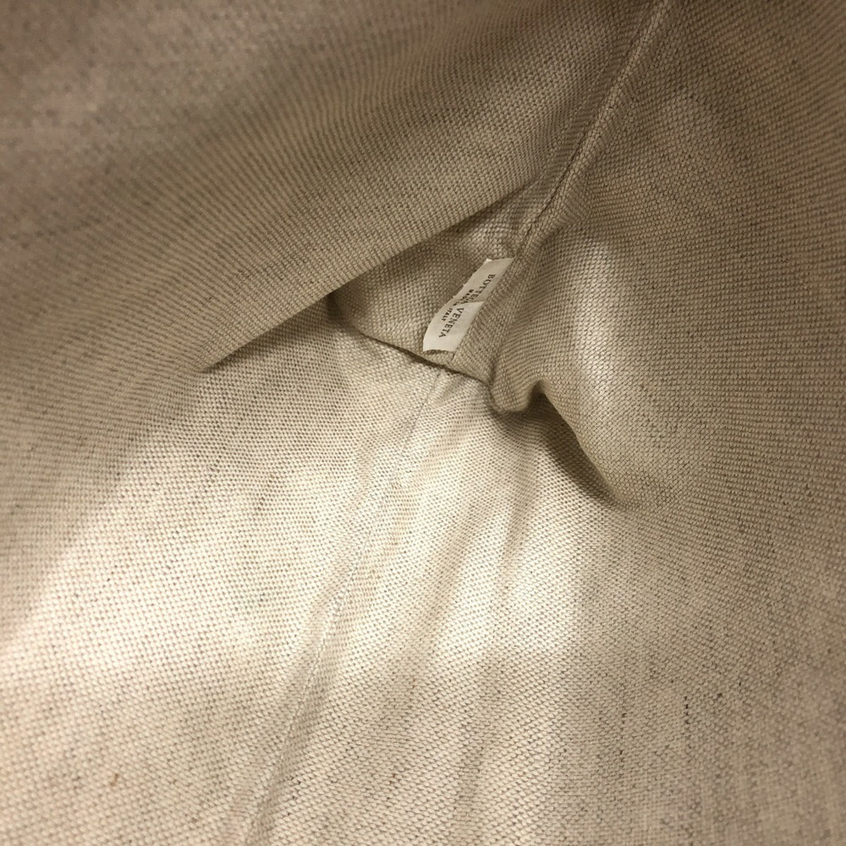 Bottega Veneta Beige Canvas Pouch (Pre-Owned)