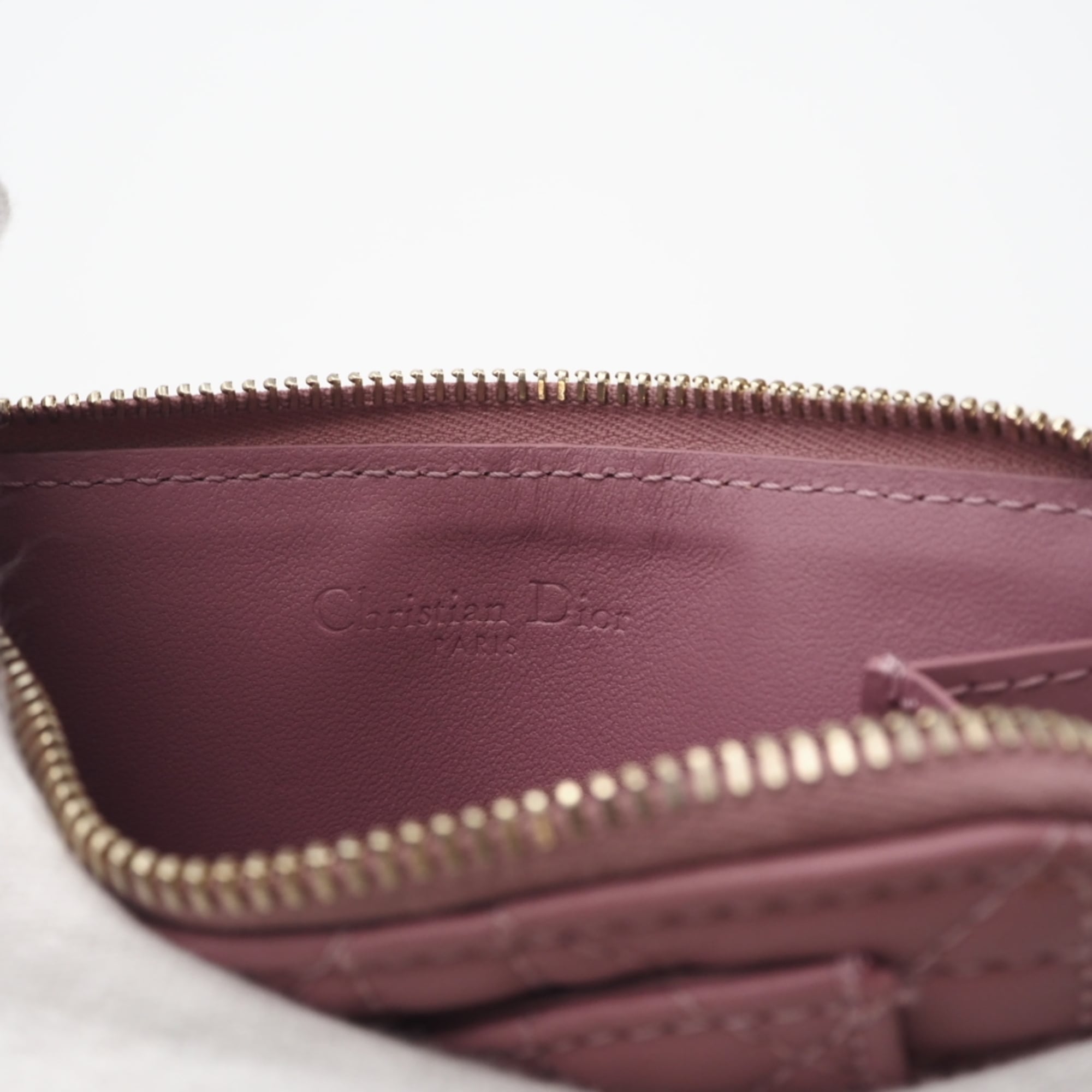 Christian Dior Pink Leather Coin Purse/Coin Case (Pre-Owned)