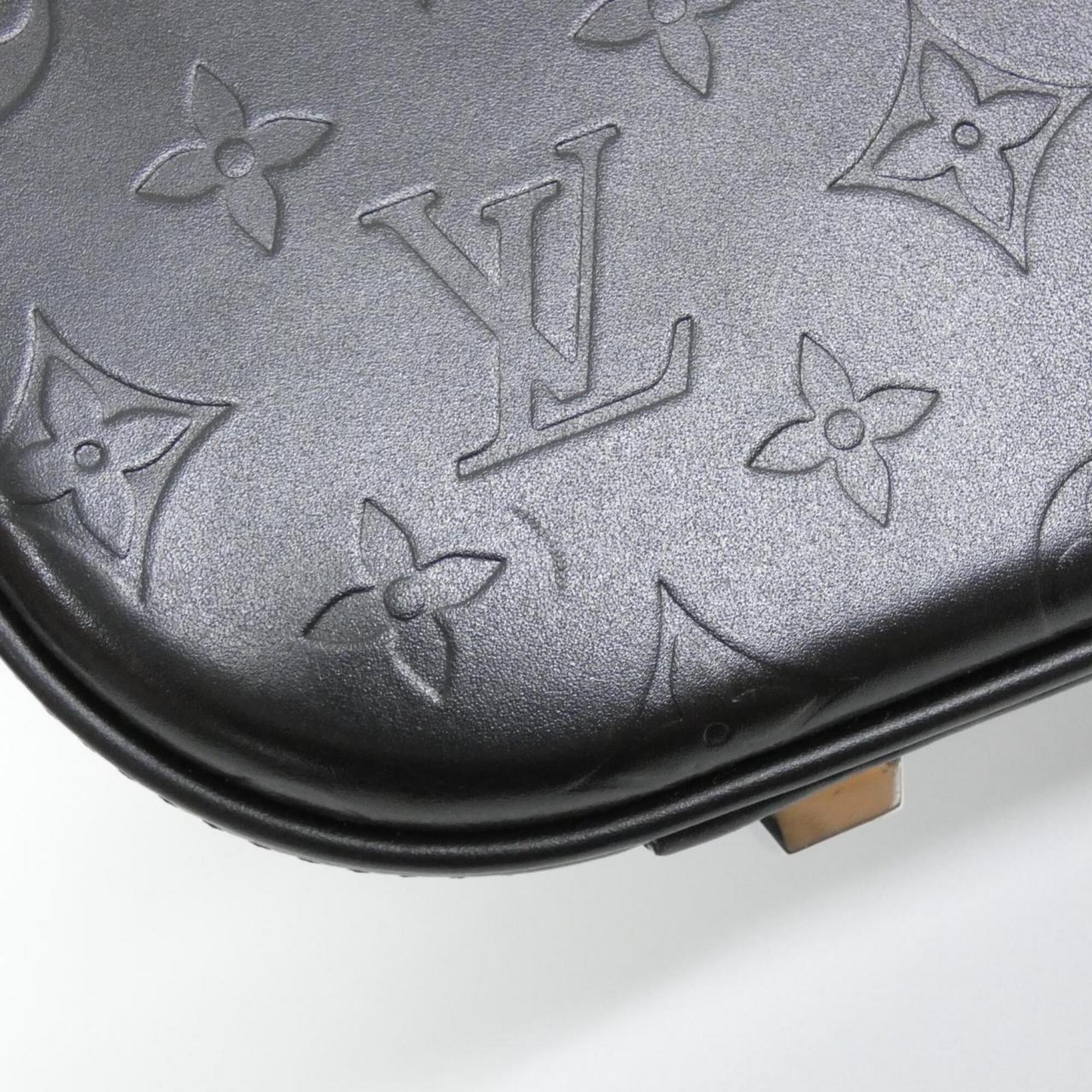 Louis Vuitton Black Leather Handbag (Pre-Owned)