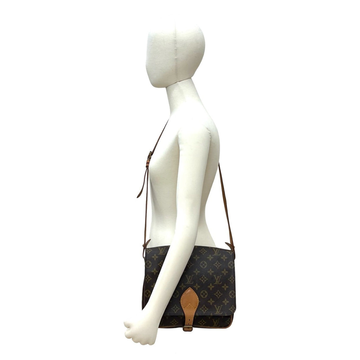 Louis Vuitton Brown Leather Pvc Pochette Shoulder Bag (Pre-Owned)
