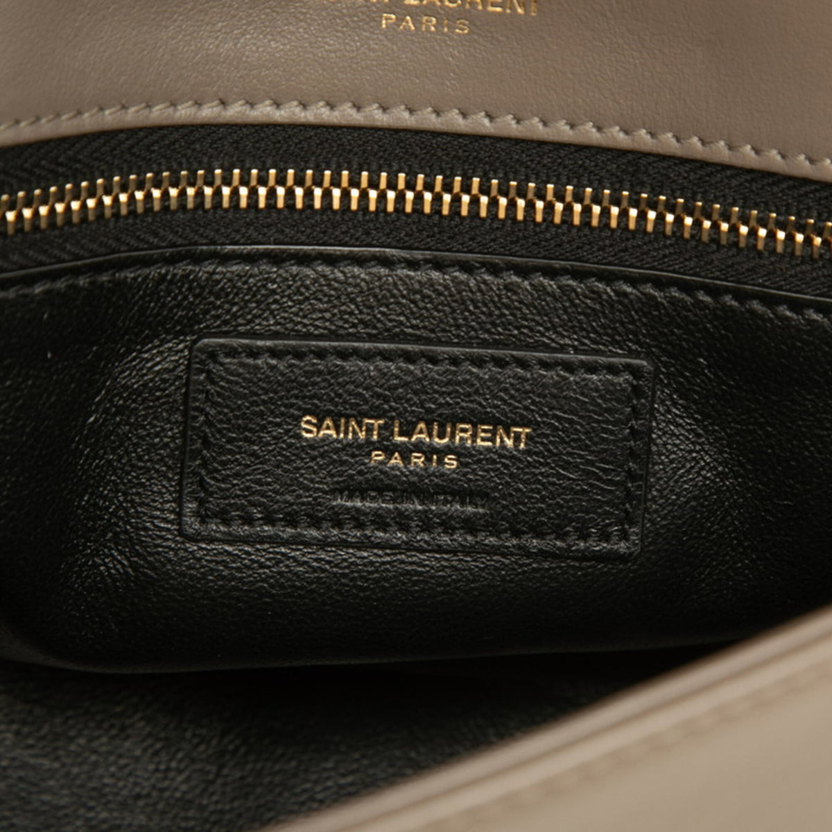 Saint Laurent Gray Leather Shoulder Bag (Pre-Owned)