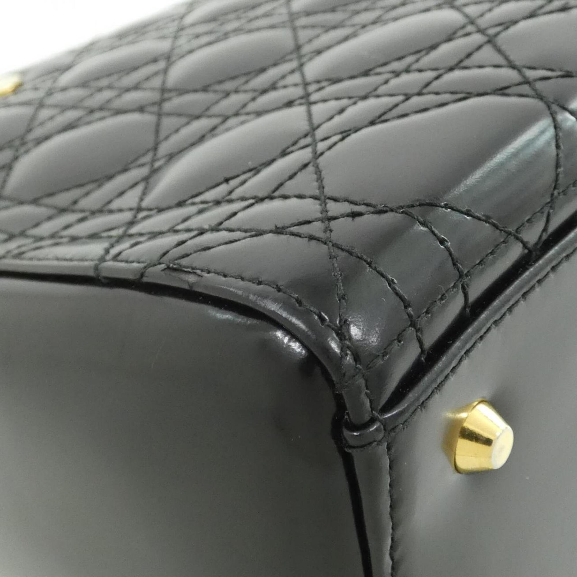 Christian Dior Black Leather Handbag (Pre-Owned)