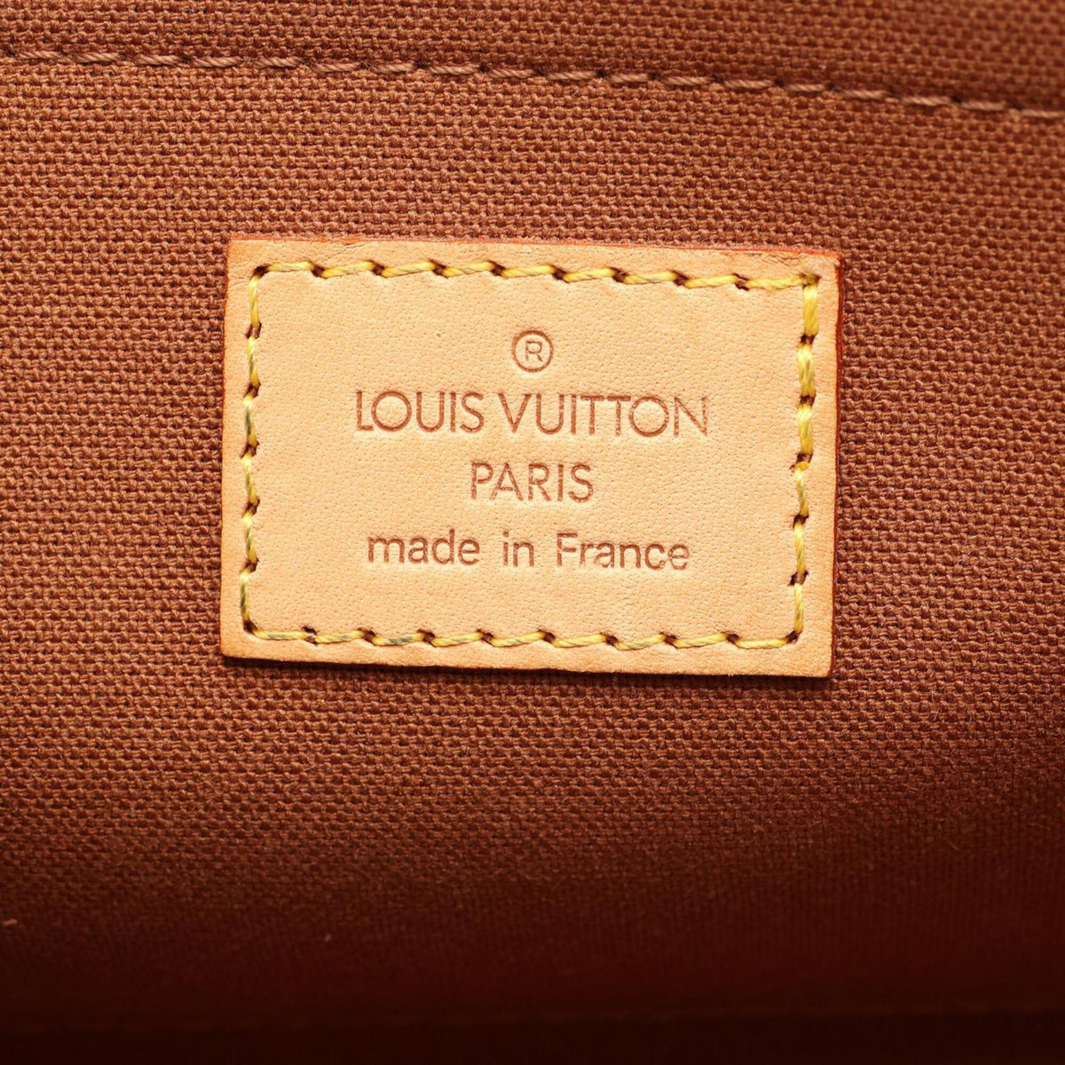 Louis Vuitton Brown Coated Canvas Leather Handbag (Pre-Owned)
