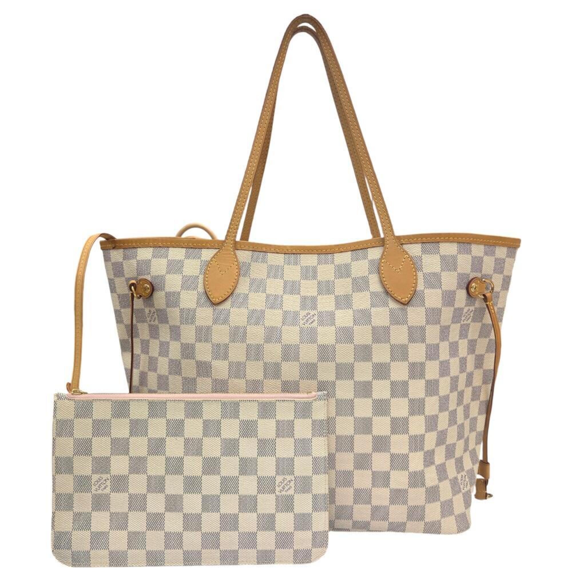 Louis Vuitton White Damier Azur Pouch Shoulder Bag (Pre-Owned)