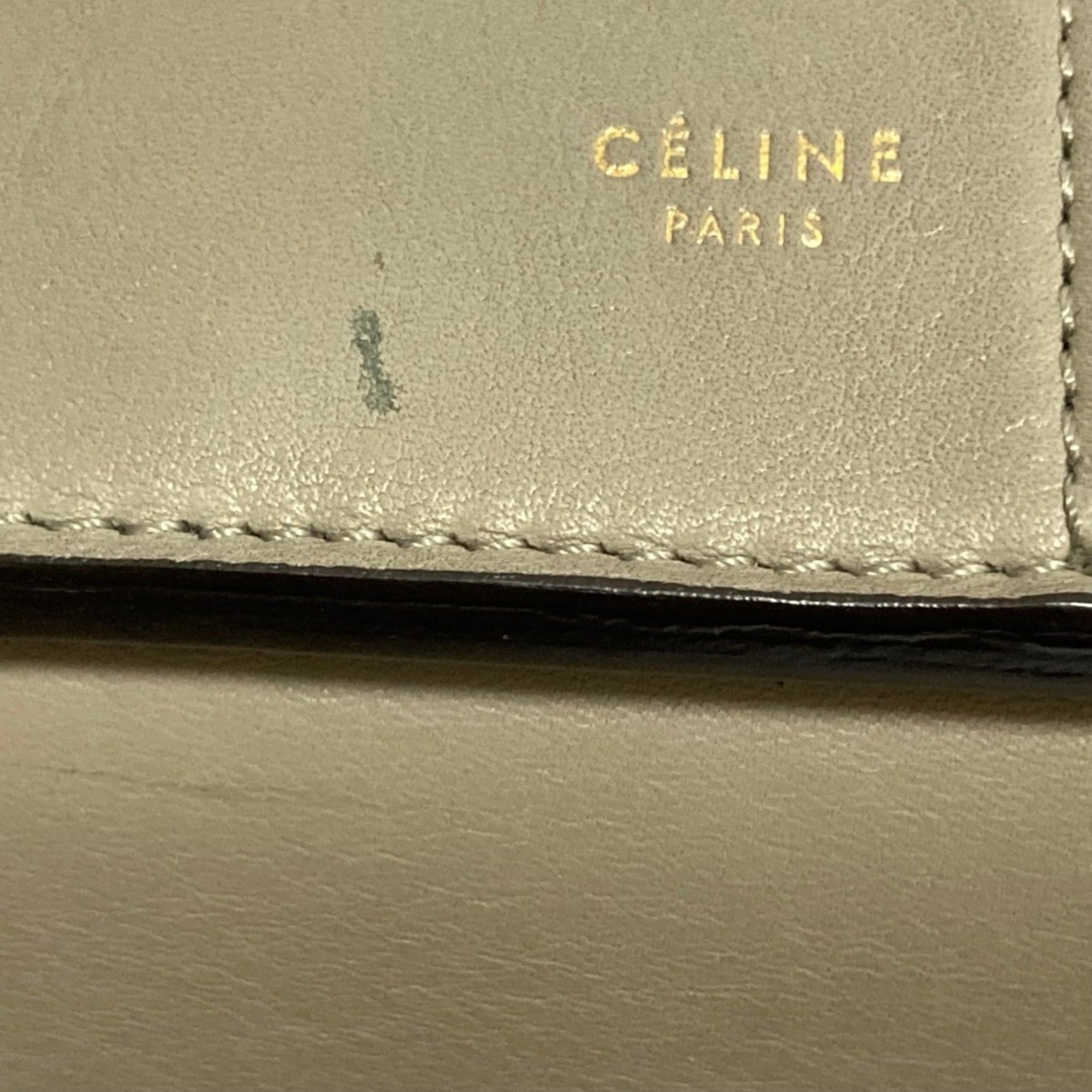 Celine Gray Leather Tote Bag (Pre-Owned)