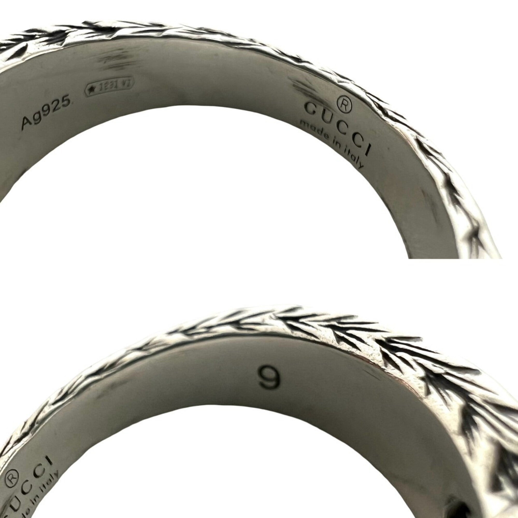 Gucci Silver Silver 925 Band Ring (Pre-Owned)