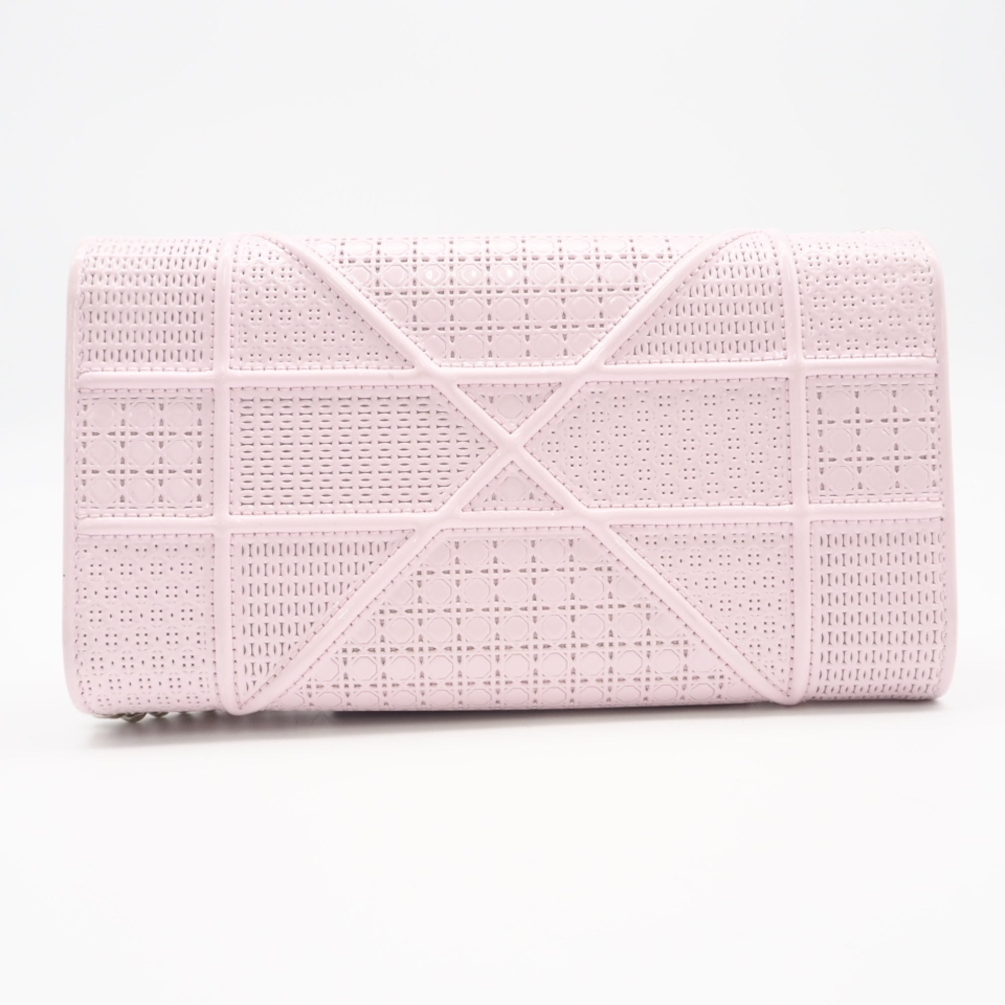 Christian Dior Pink Leather Chain/Shoulder Wallet (Pre-Owned)