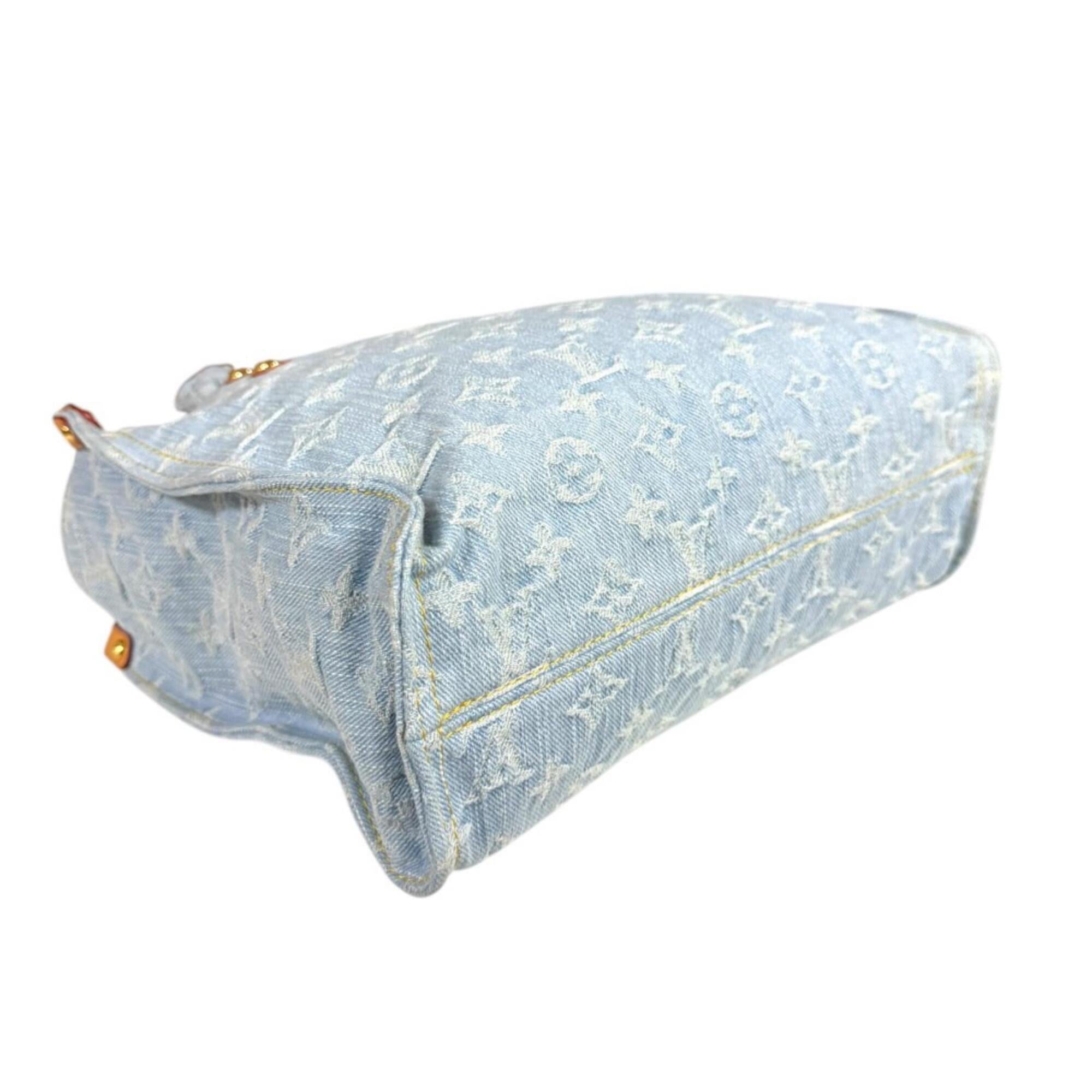 Louis Vuitton Monogram Denim Blue Monogram Denim Shoulder Bag (Pre-Owned)