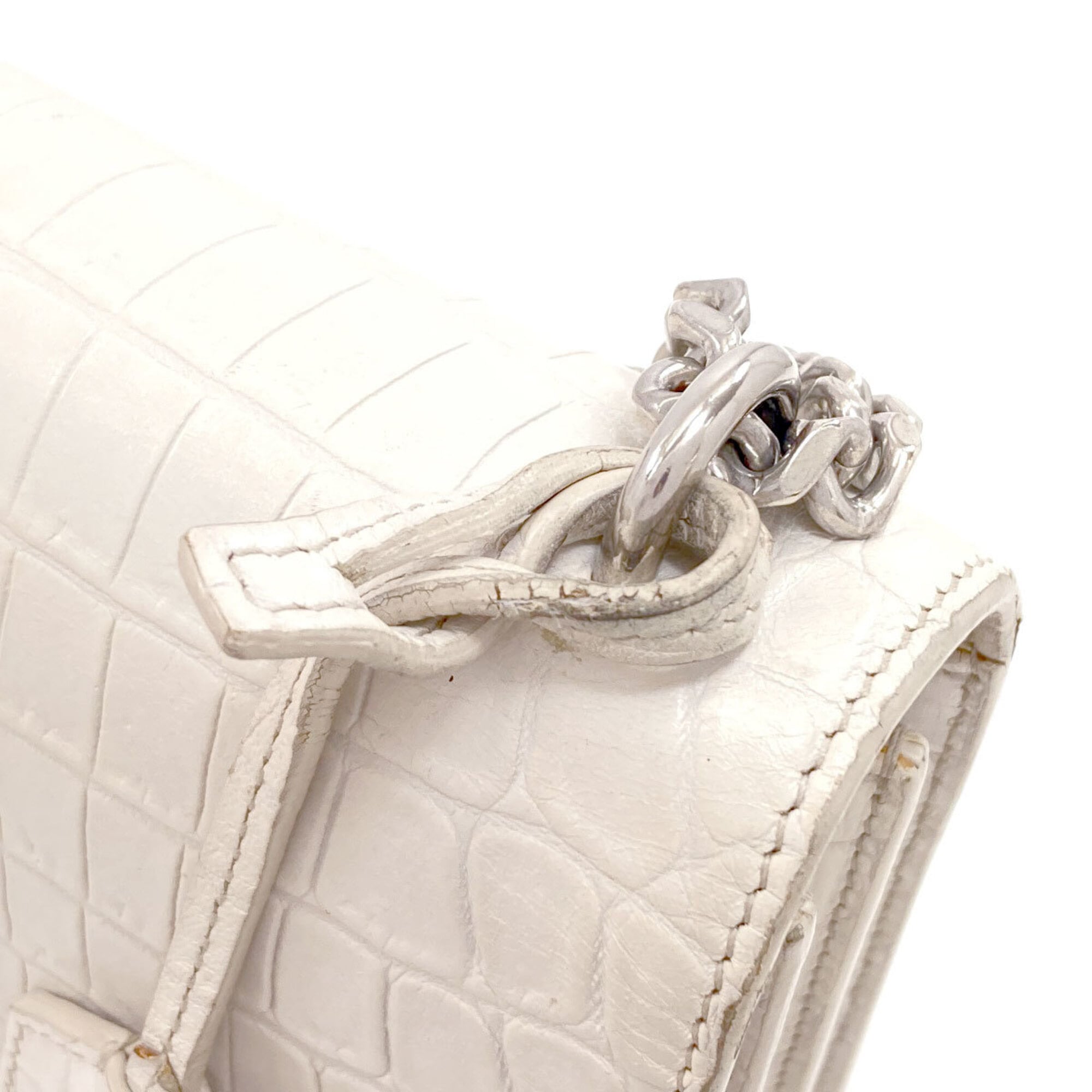 Saint Laurent White Leather Shoulder Bag (Pre-Owned)
