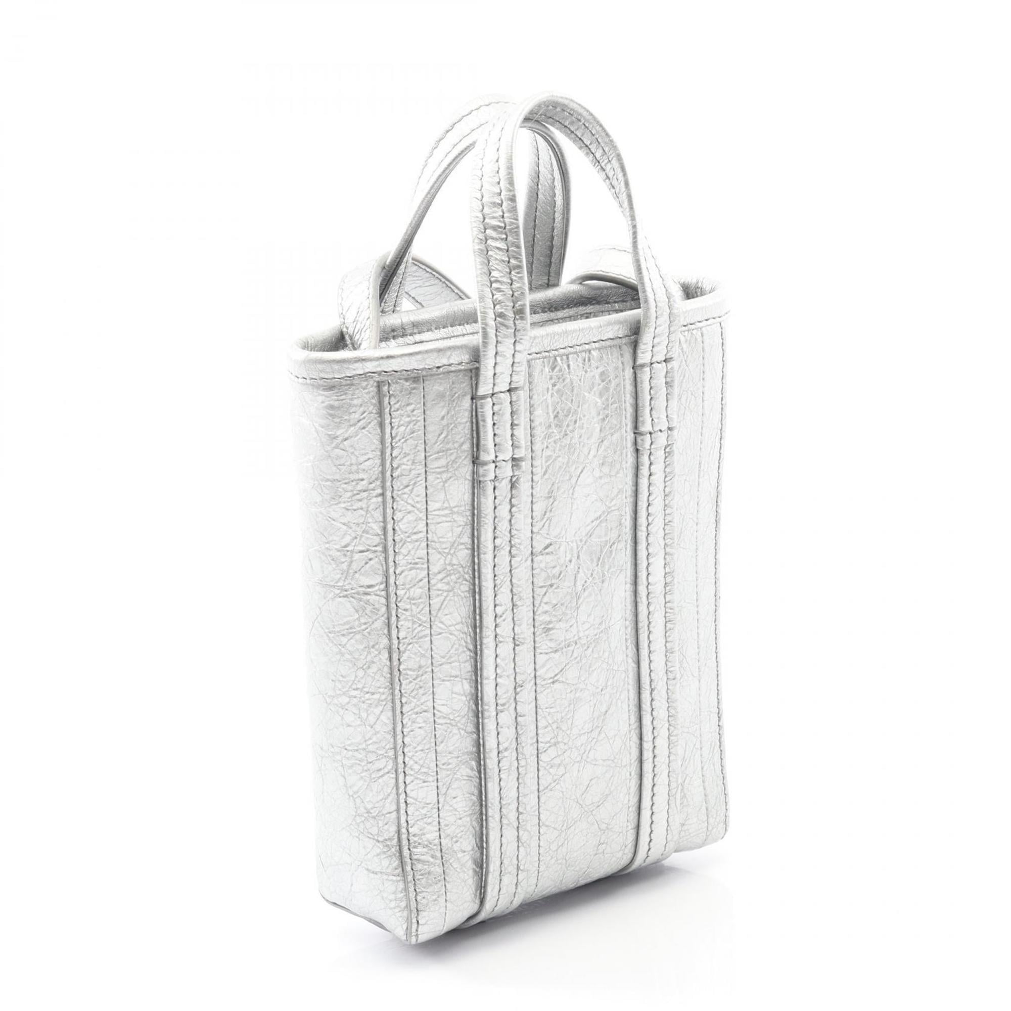 Balenciaga Silver Leather Shoulder Bag (Pre-Owned)