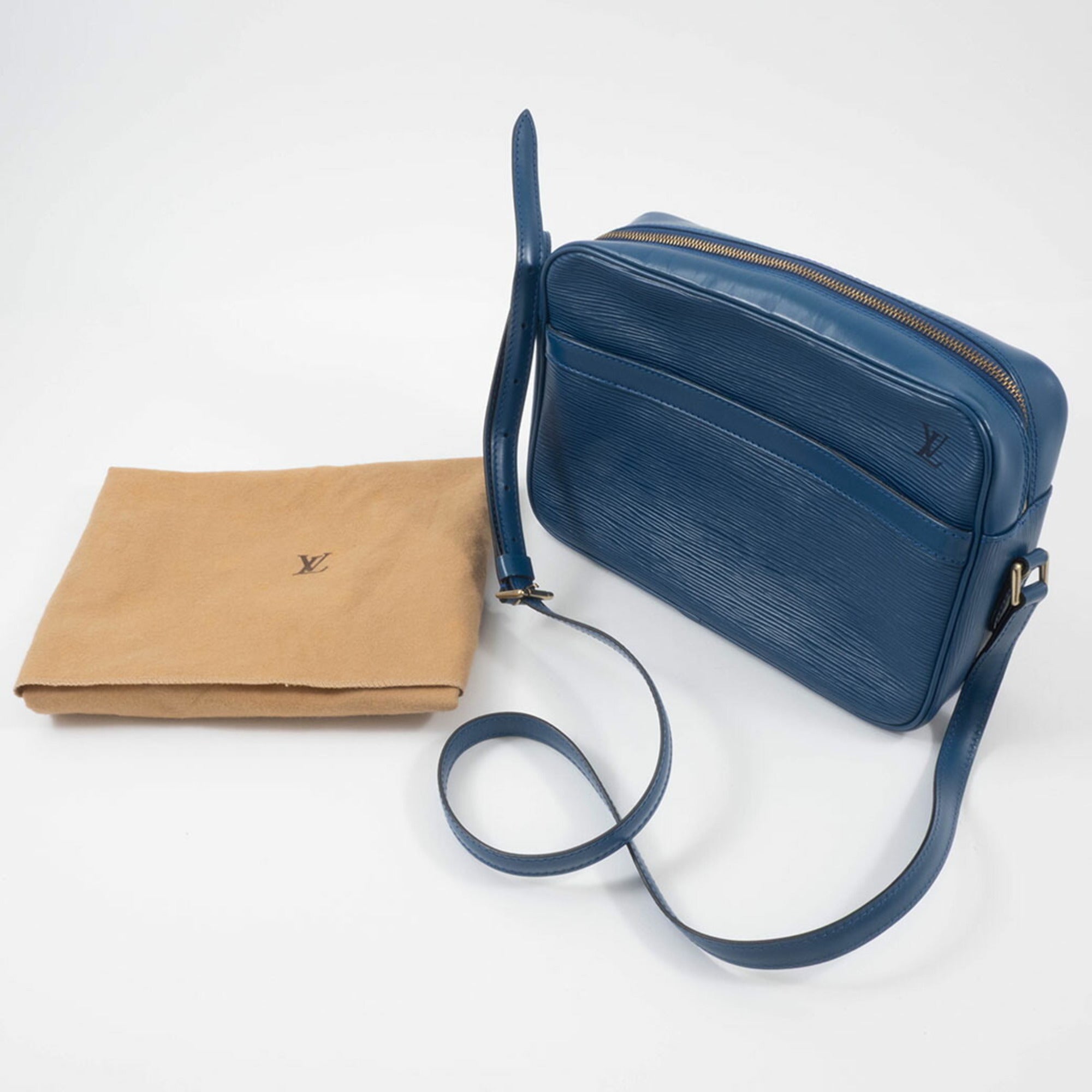 Louis Vuitton Epi Blue Toledo Blue Epi Leather Shoulder Bag (Pre-Owned)