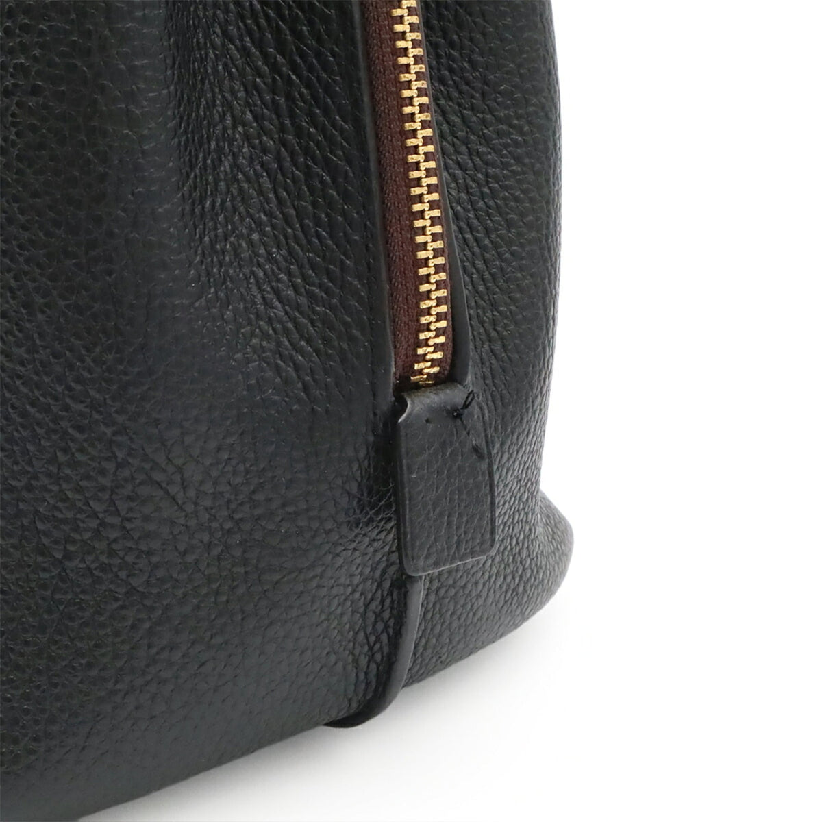 Coach Black Leather Shoulder Bag Tote Bag (Pre-Owned)