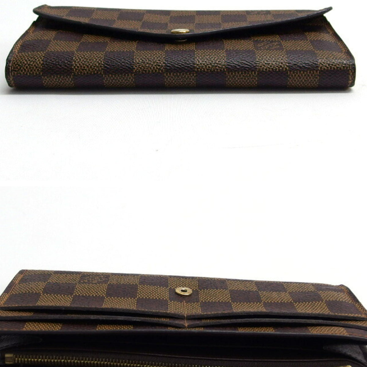 Louis Vuitton Damier Damier Canvas Long Wallet (Bi-Fold) (Pre-Owned)