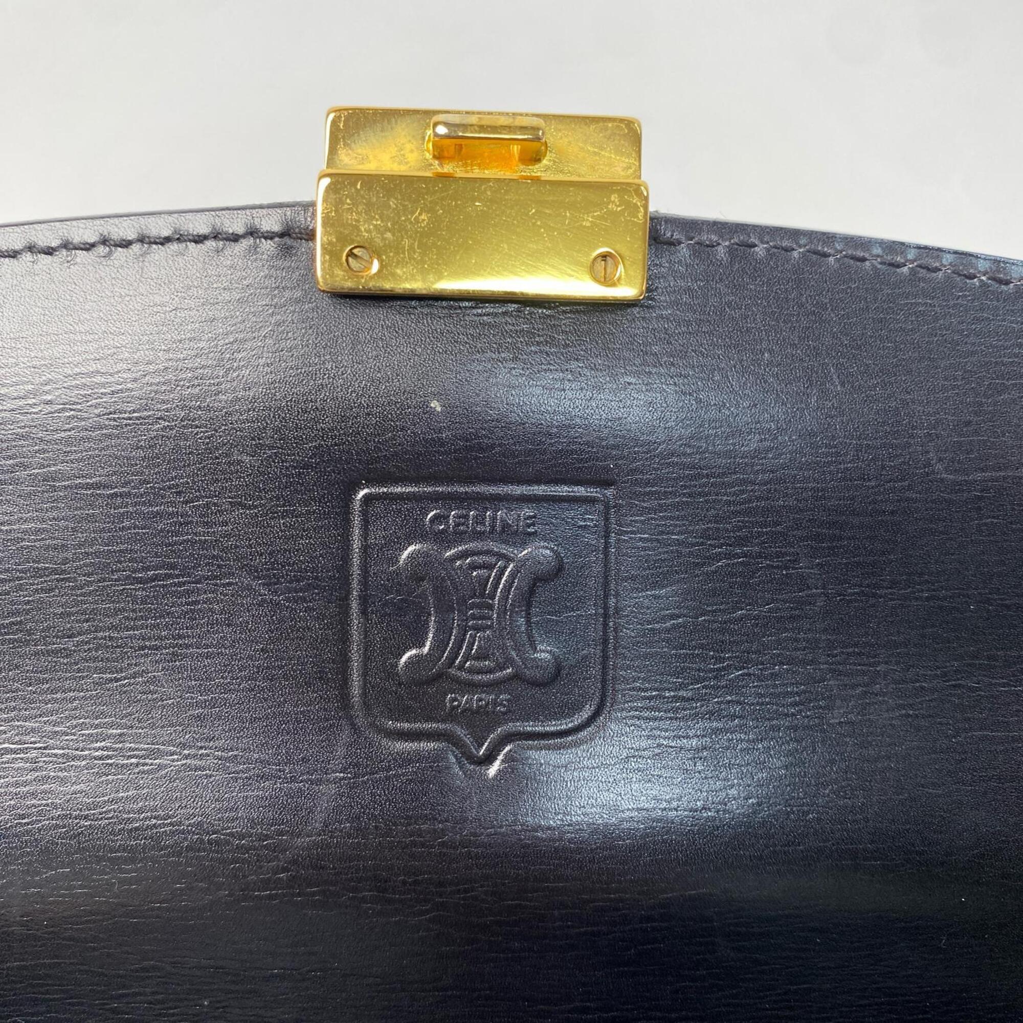 Celine Black Leather Clutch Bag (Pre-Owned)