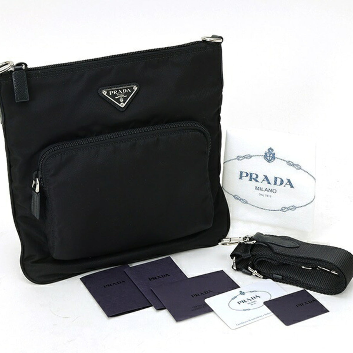 Prada Black Fabric Shoulder Bag (Pre-Owned)