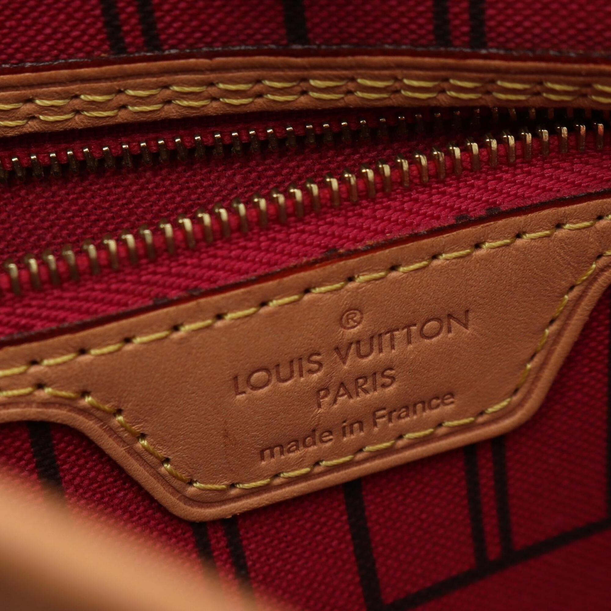 Louis Vuitton Brown Coated Canvas Pvc Monogram Leather Handbag Tote Bag (Pre-Owned)