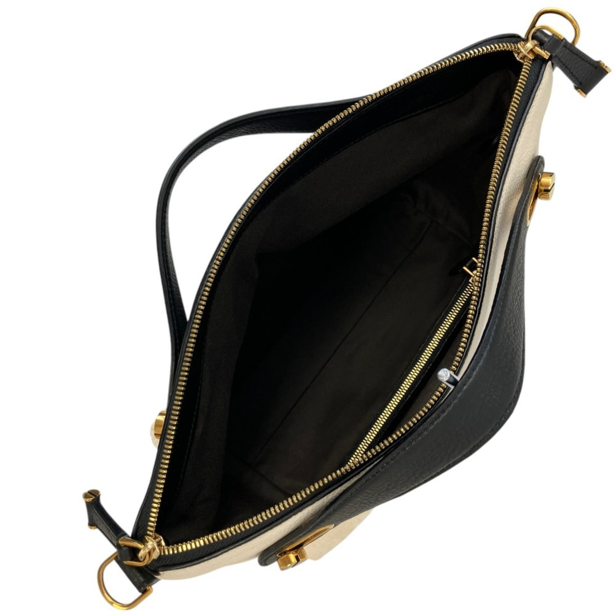 Bally Black White Yellow Leather Handbag Shoulder Bag (Pre-Owned)