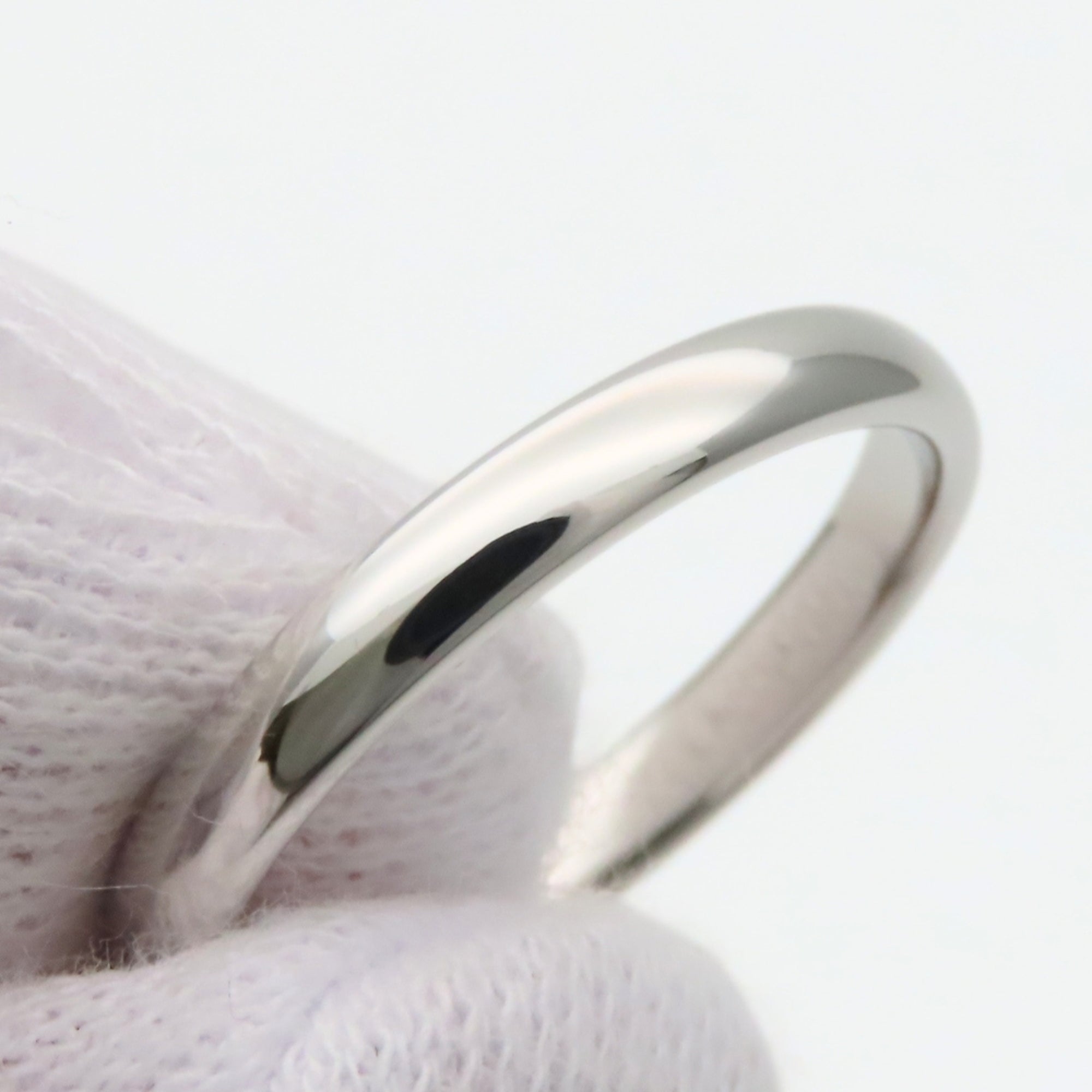 Tiffany Platinum Platinum 950 Band Ring (Pre-Owned)