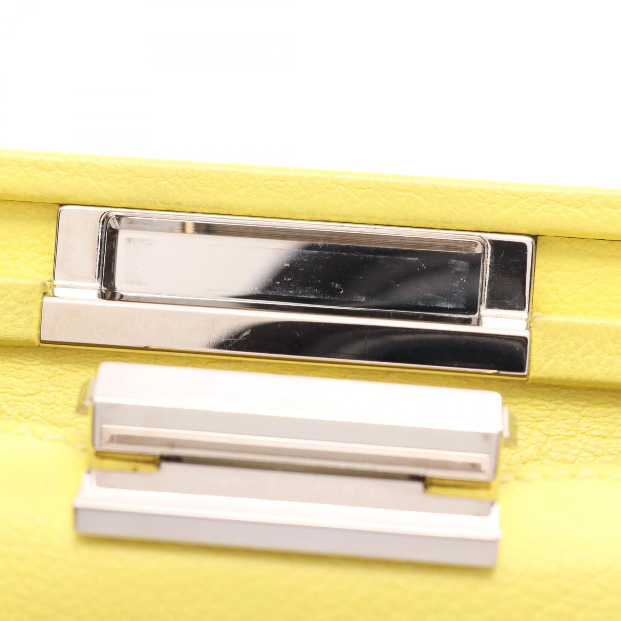 Hermes Lime Yellow Leather Handbag Shoulder Bag (Pre-Owned)