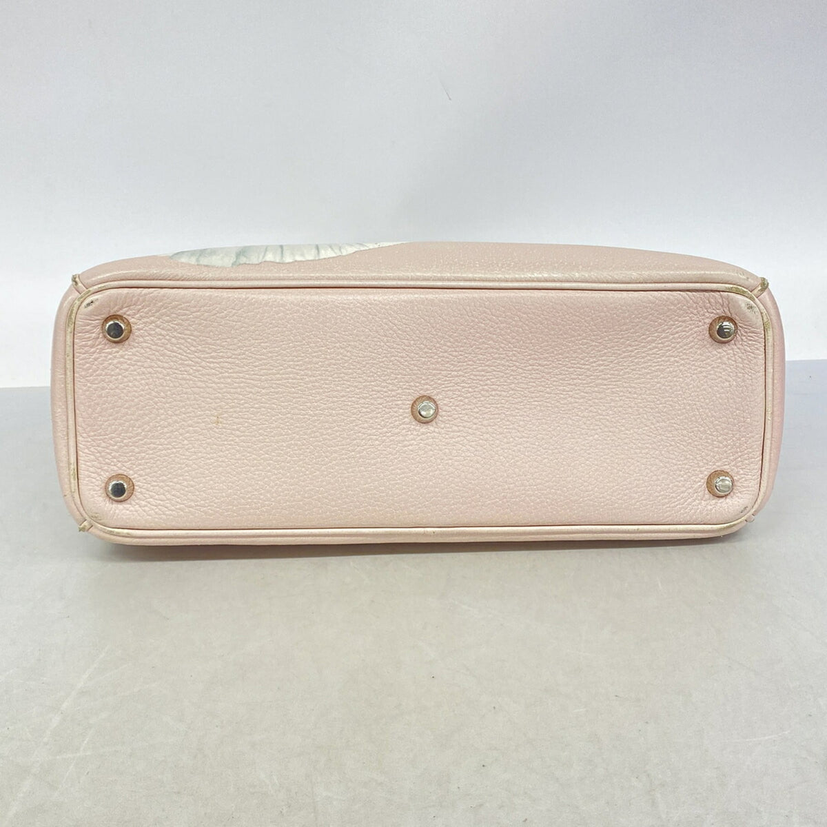 Christian Dior Gray Pink Leather Handbag (Pre-Owned)