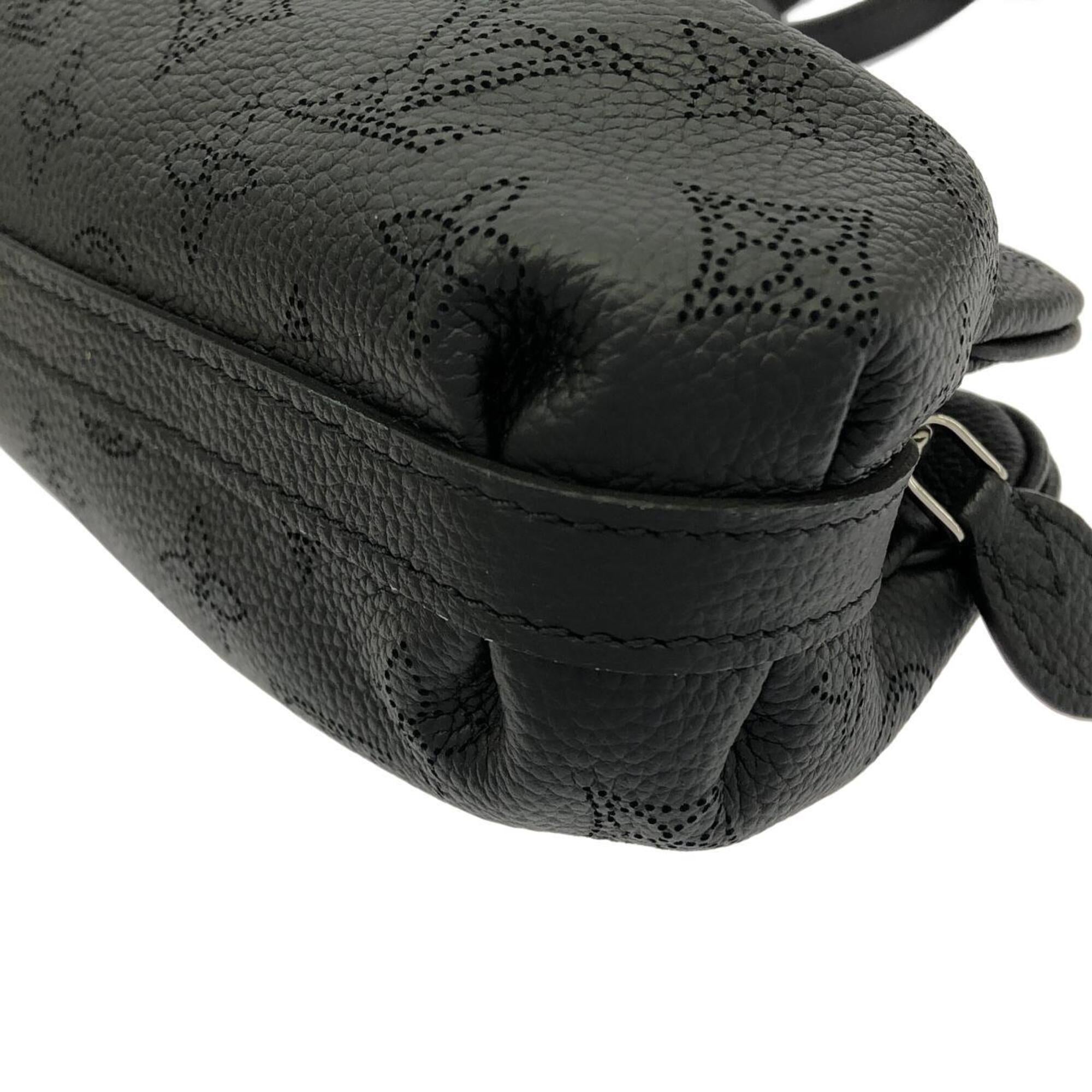 Louis Vuitton Black Leather Shoulder Bag (Pre-Owned)