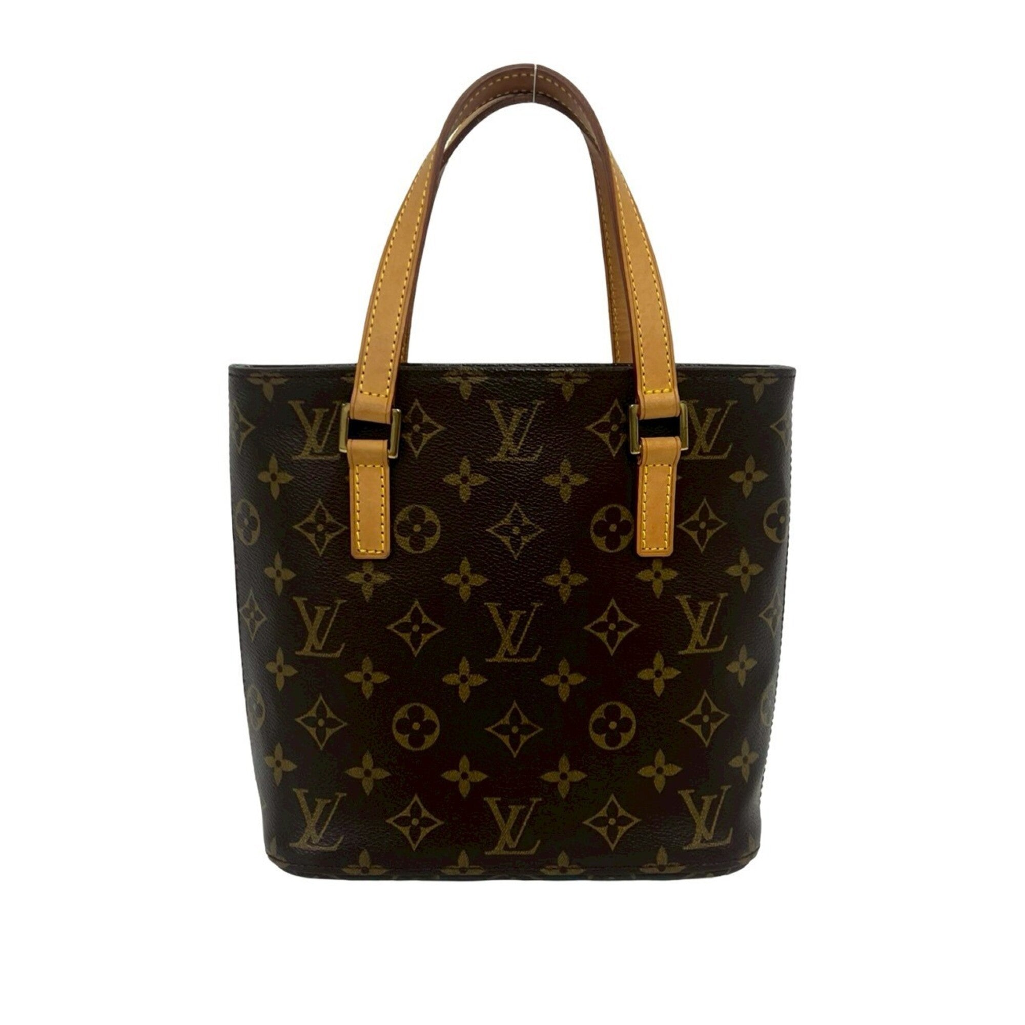 Louis Vuitton Brown Pvc Leather Handbag Tote Bag (Pre-Owned)