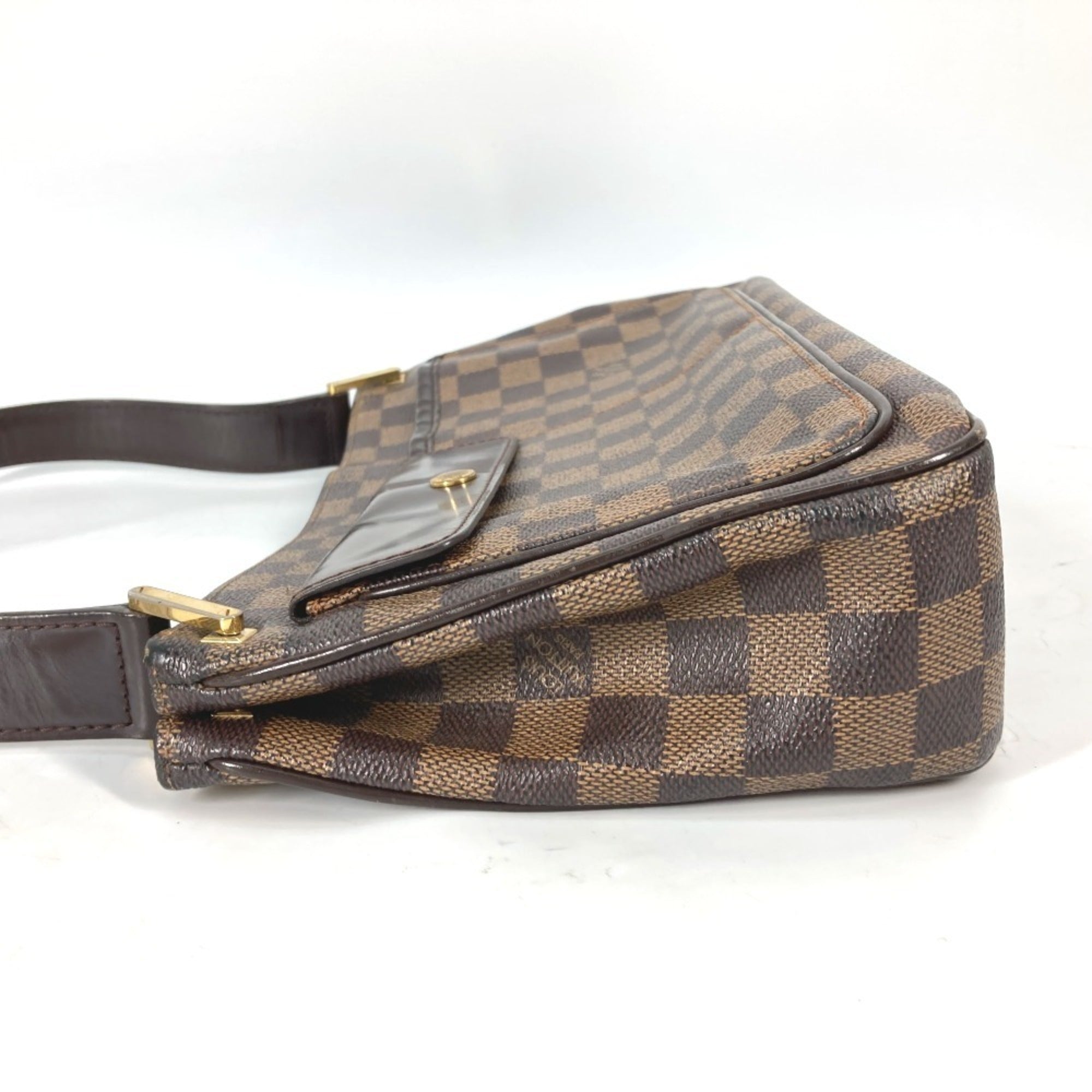 Louis Vuitton Damier Brown Damier Canvas Ebene Damier Canvas Shoulder Bag (Pre-Owned)