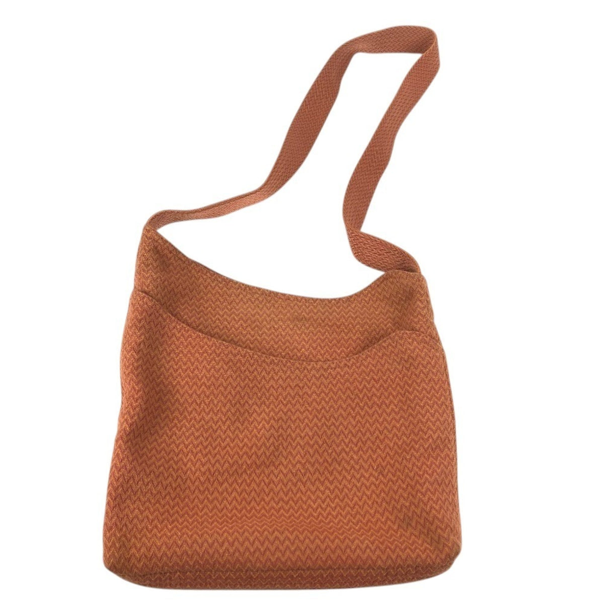 Hermes Orange Canvas Shoulder Bag (Pre-Owned)