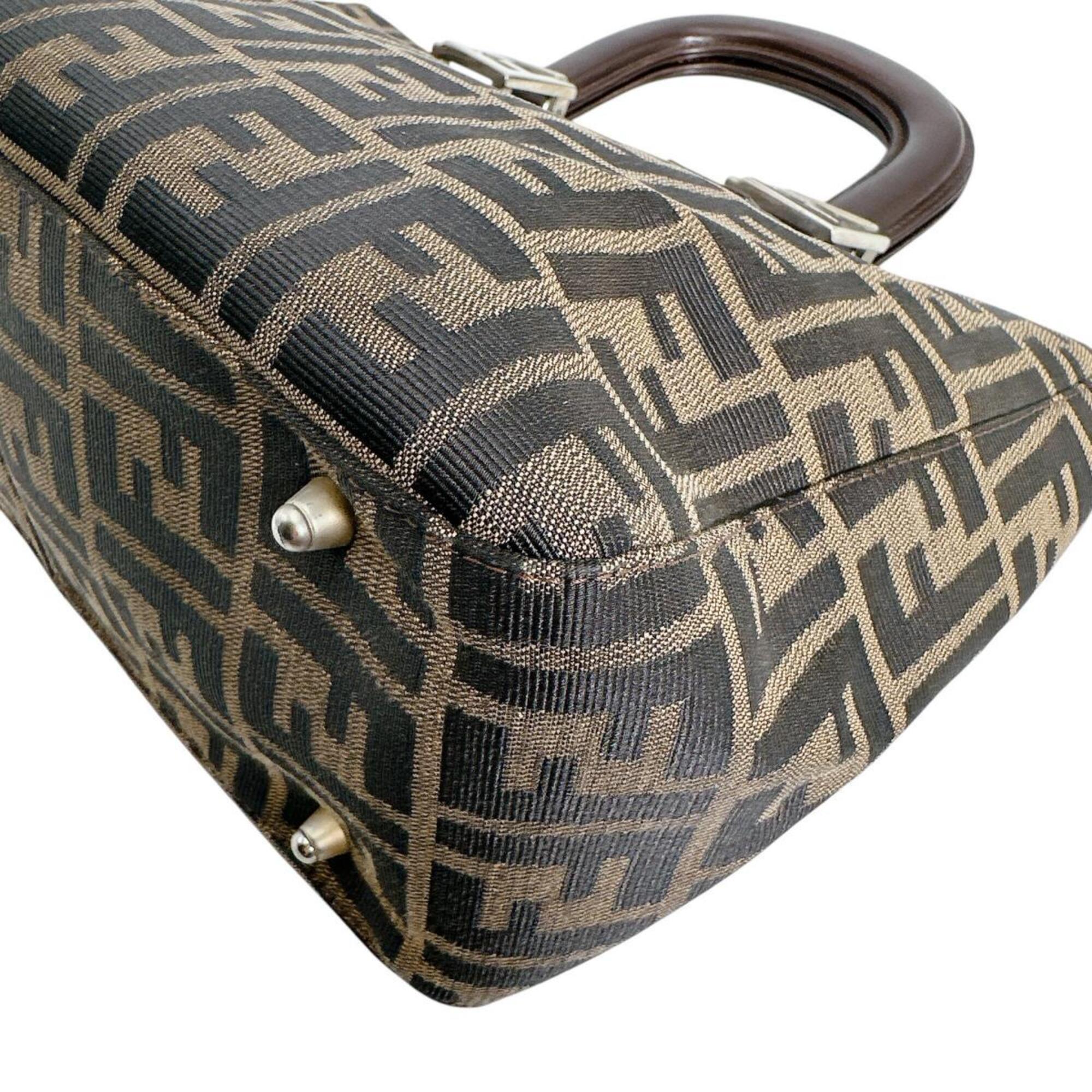 Fendi Brown Zucca Shoulder Bag (Pre-Owned)
