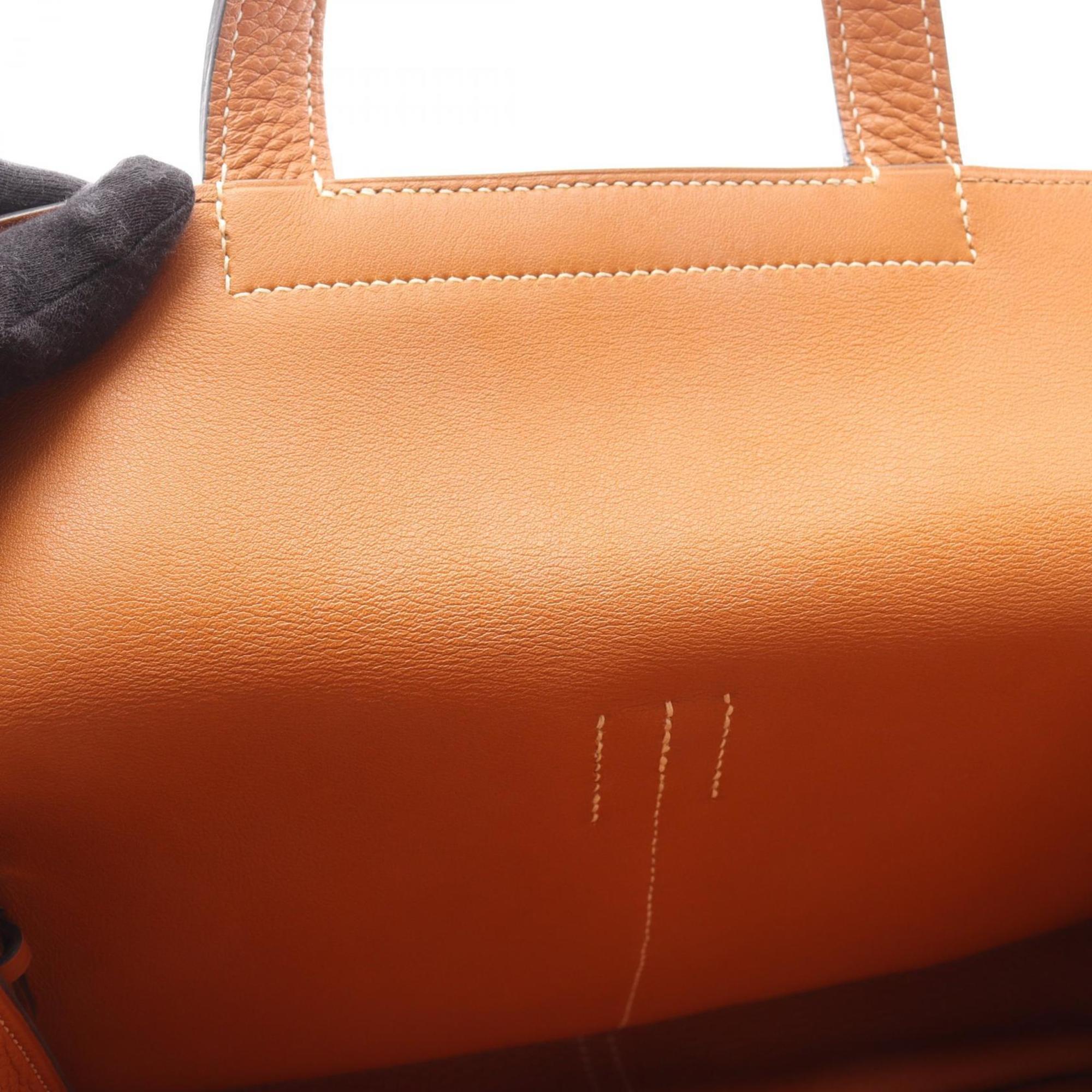Hermes Alezan Brown Taurillon Clemence Leather Handbag (Pre-Owned)