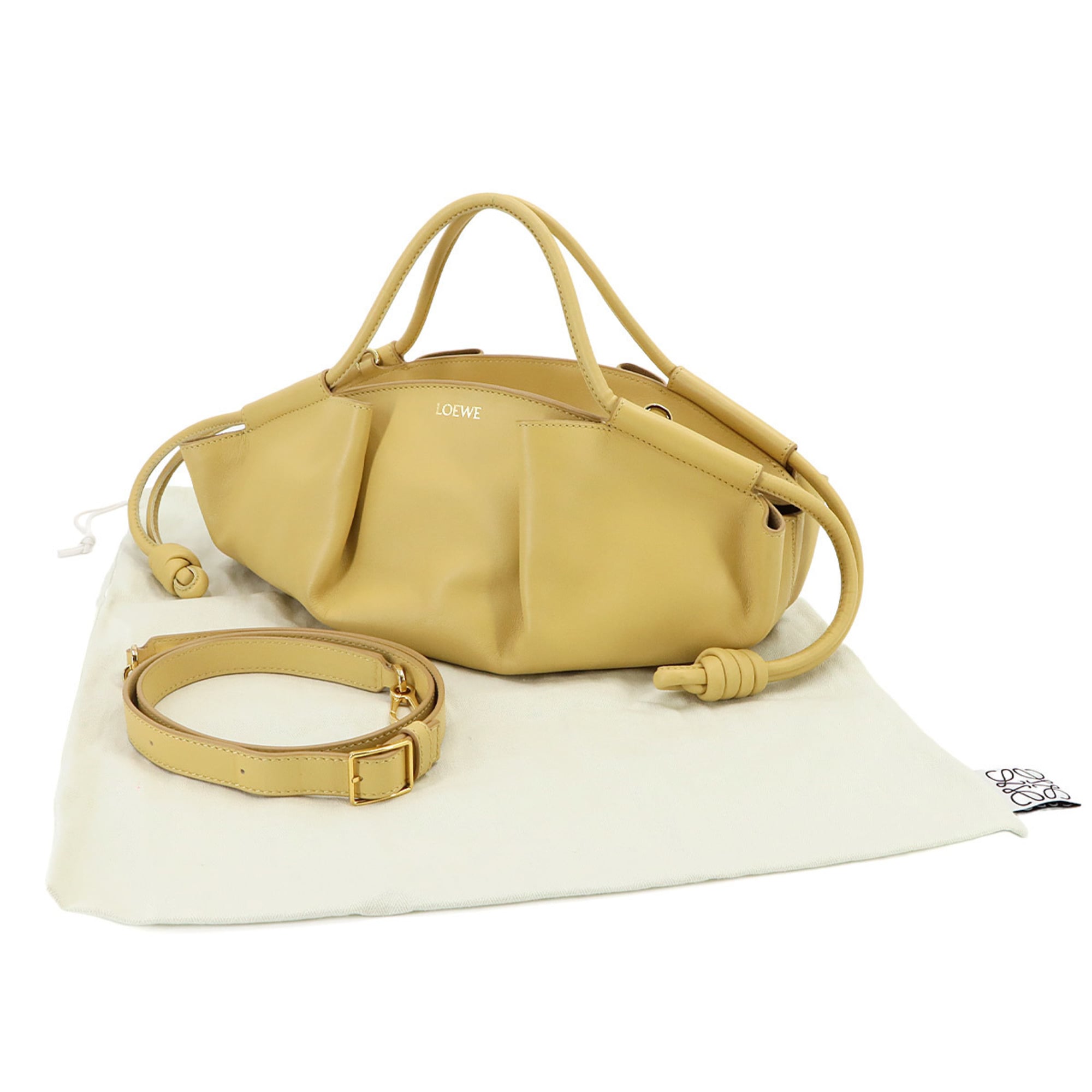 Loewe Yellow Leather Handbag (Pre-Owned)