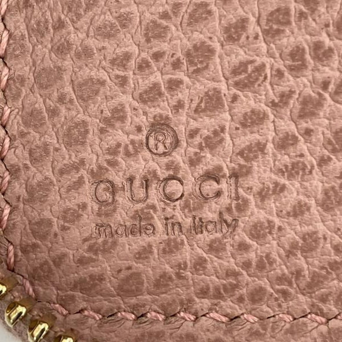 Gucci Pink Leather Wallet (Bi-Fold) (Pre-Owned)